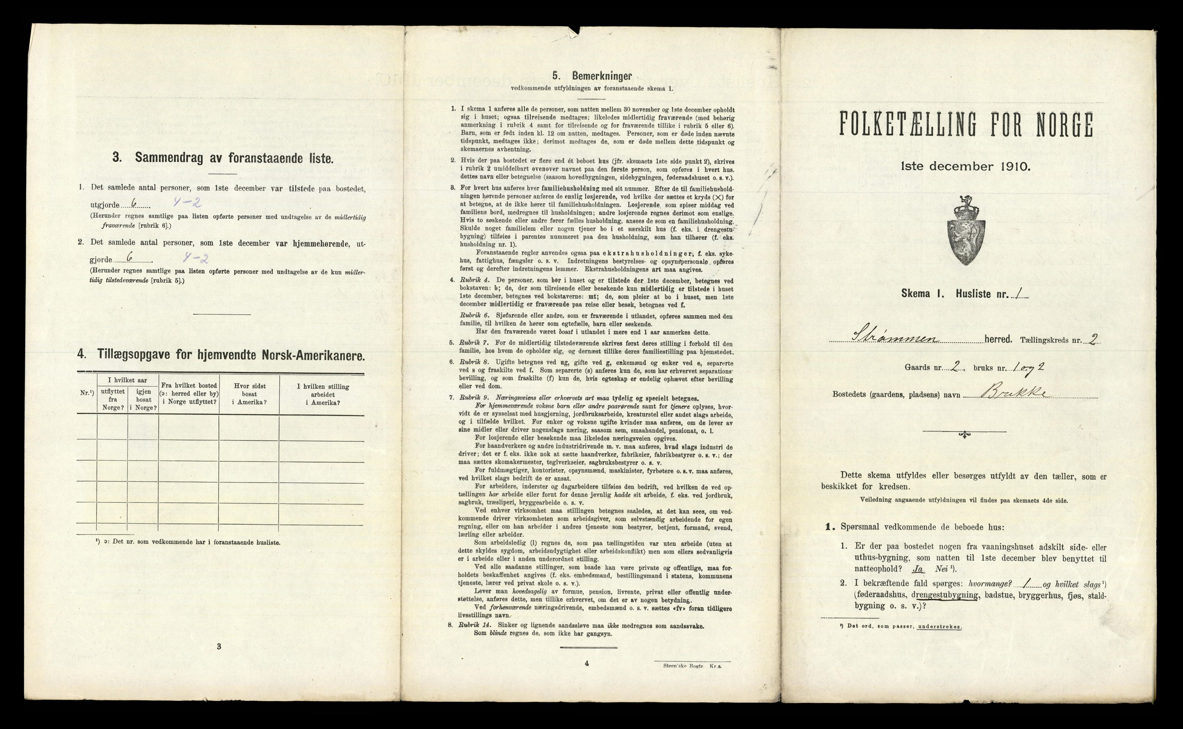 RA, 1910 census for Strømm, 1910, p. 128