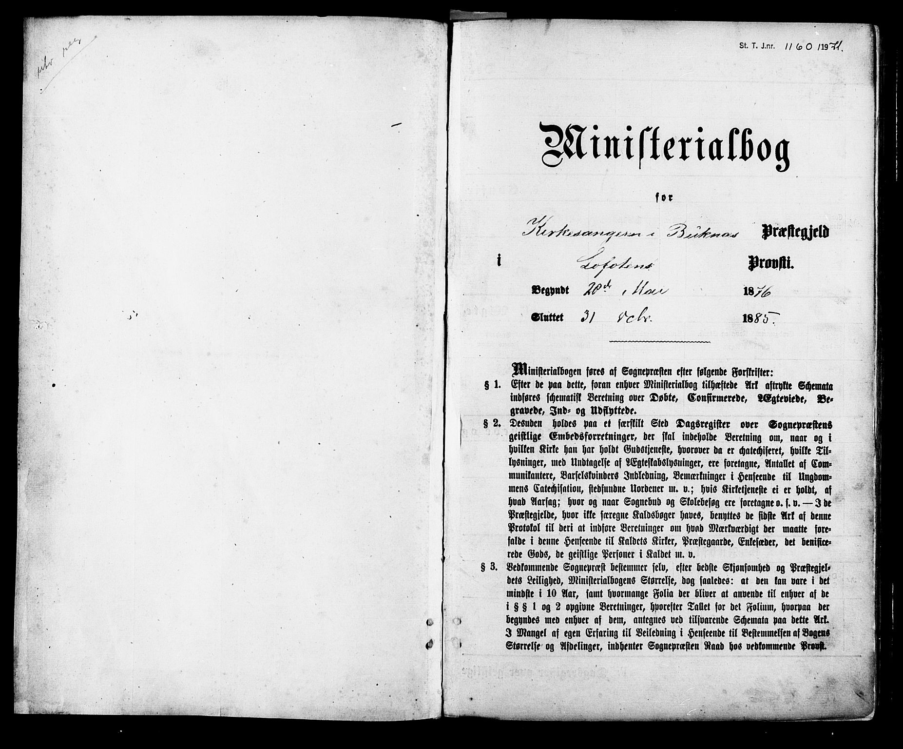 Ministerialprotokoller, klokkerbøker og fødselsregistre - Nordland, SAT/A-1459/881/L1166: Parish register (copy) no. 881C03, 1876-1885