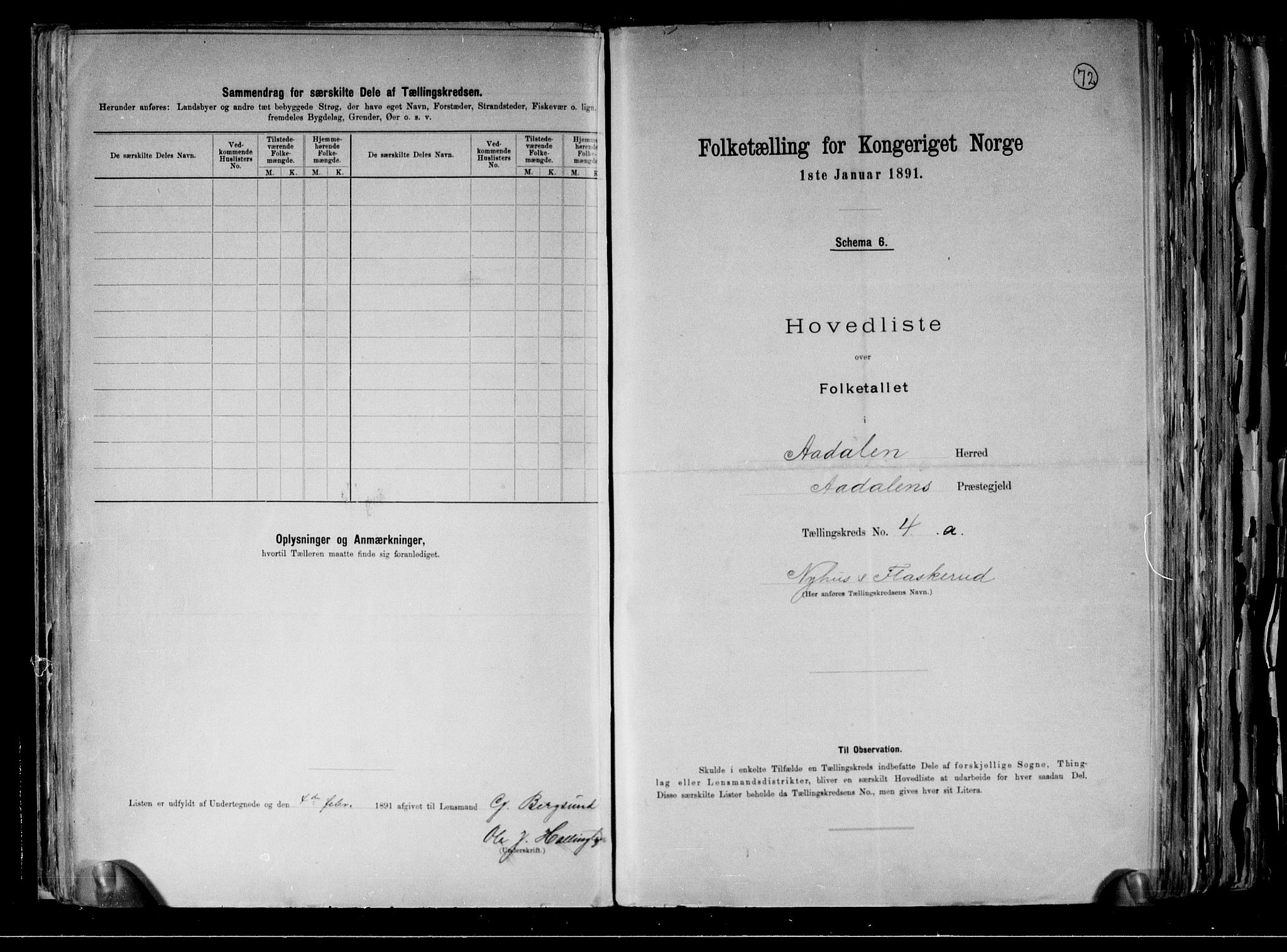 RA, 1891 census for 0614 Ådal, 1891, p. 13