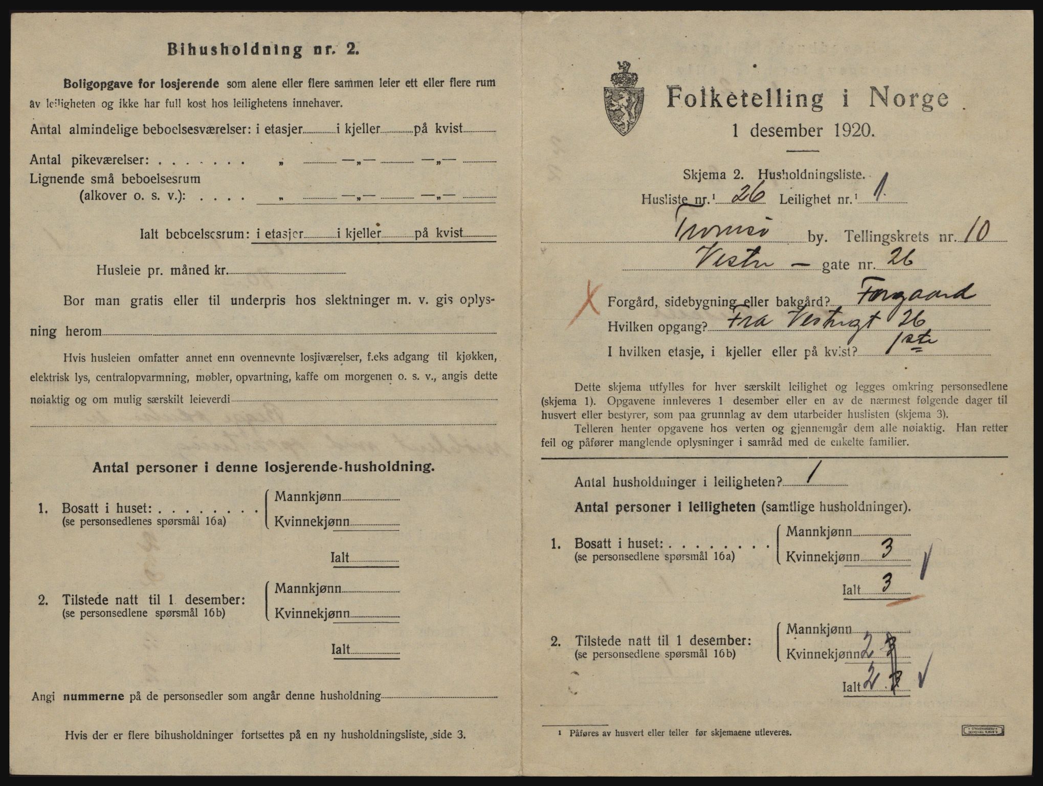 SATØ, 1920 census for Tromsø, 1920, p. 5277