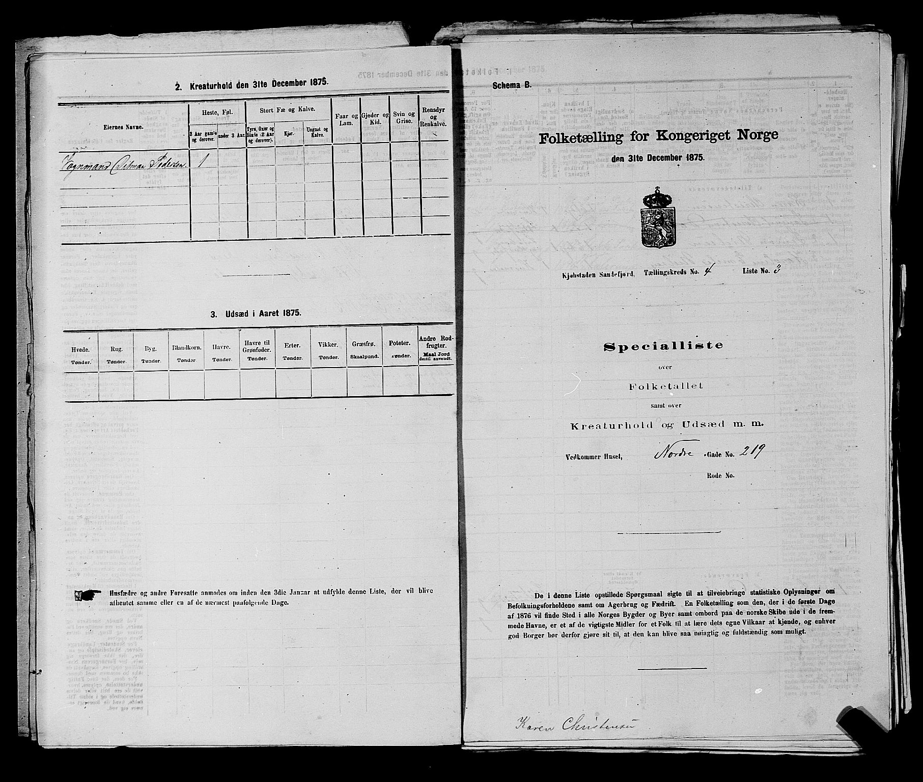 SAKO, 1875 census for 0706B Sandeherred/Sandefjord, 1875, p. 514