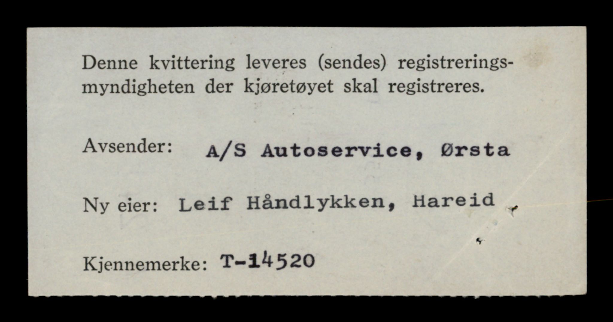 Møre og Romsdal vegkontor - Ålesund trafikkstasjon, AV/SAT-A-4099/F/Fe/L0046: Registreringskort for kjøretøy T 14445 - T 14579, 1927-1998