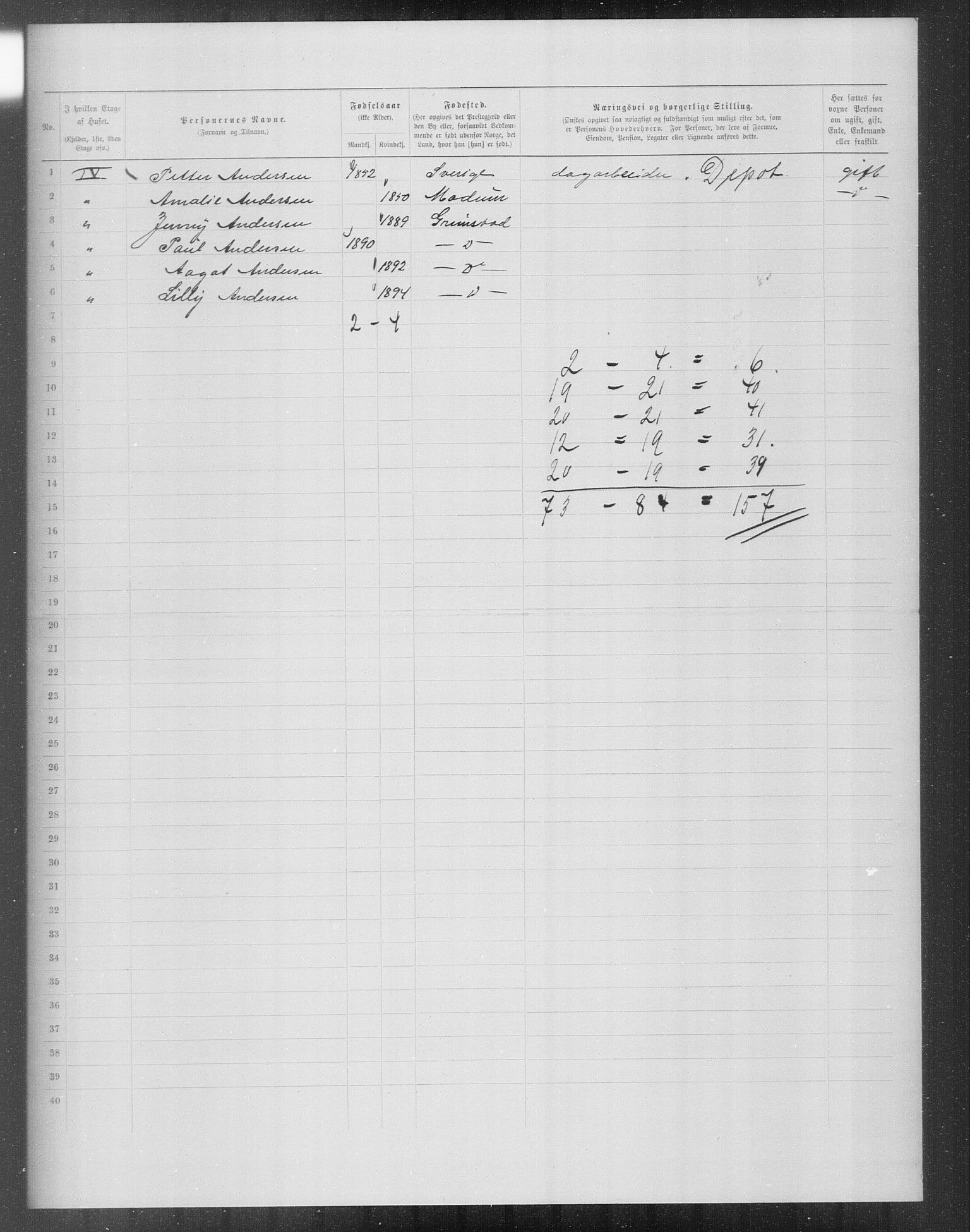 OBA, Municipal Census 1899 for Kristiania, 1899, p. 11766