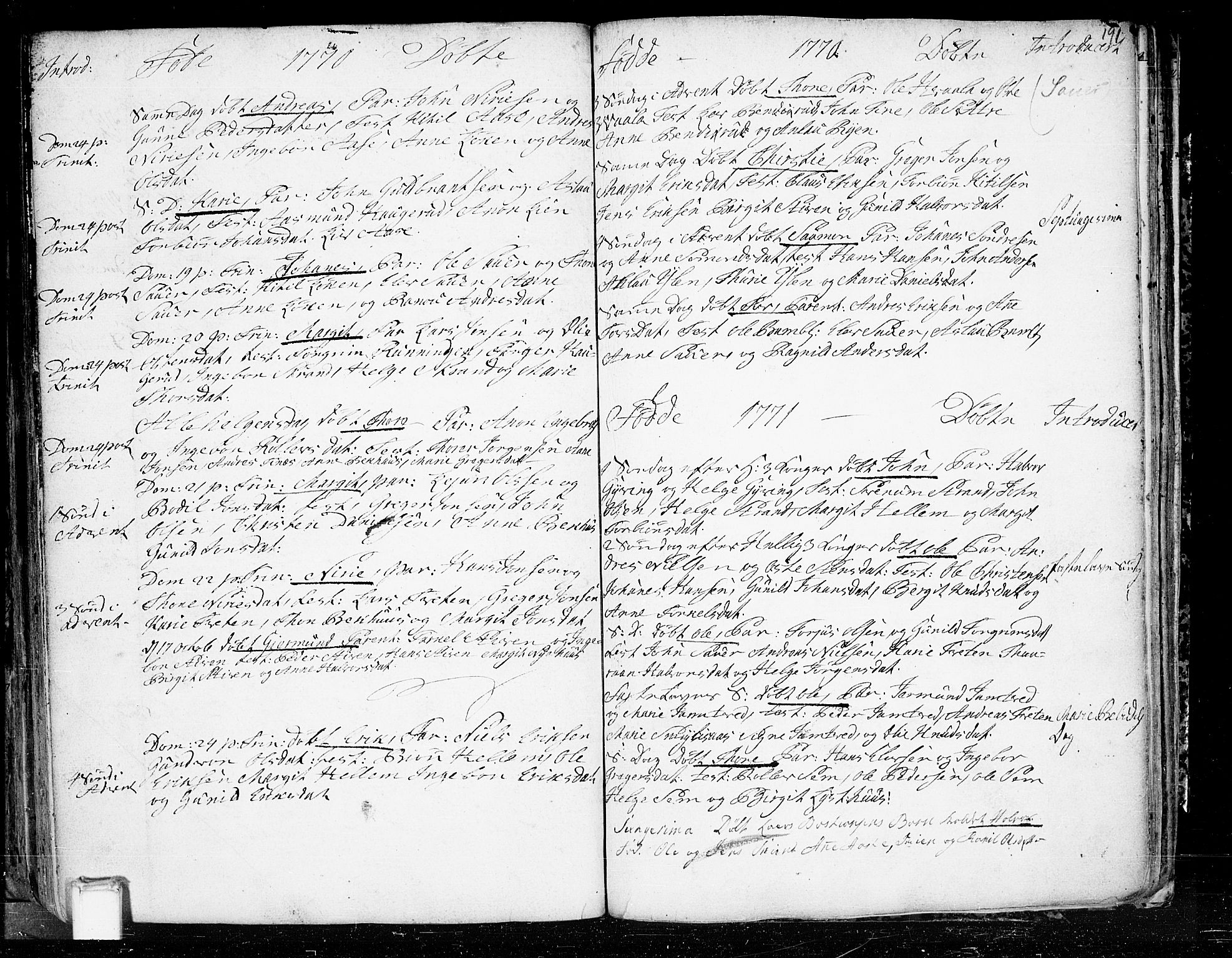 Heddal kirkebøker, SAKO/A-268/F/Fa/L0003: Parish register (official) no. I 3, 1723-1783, p. 191