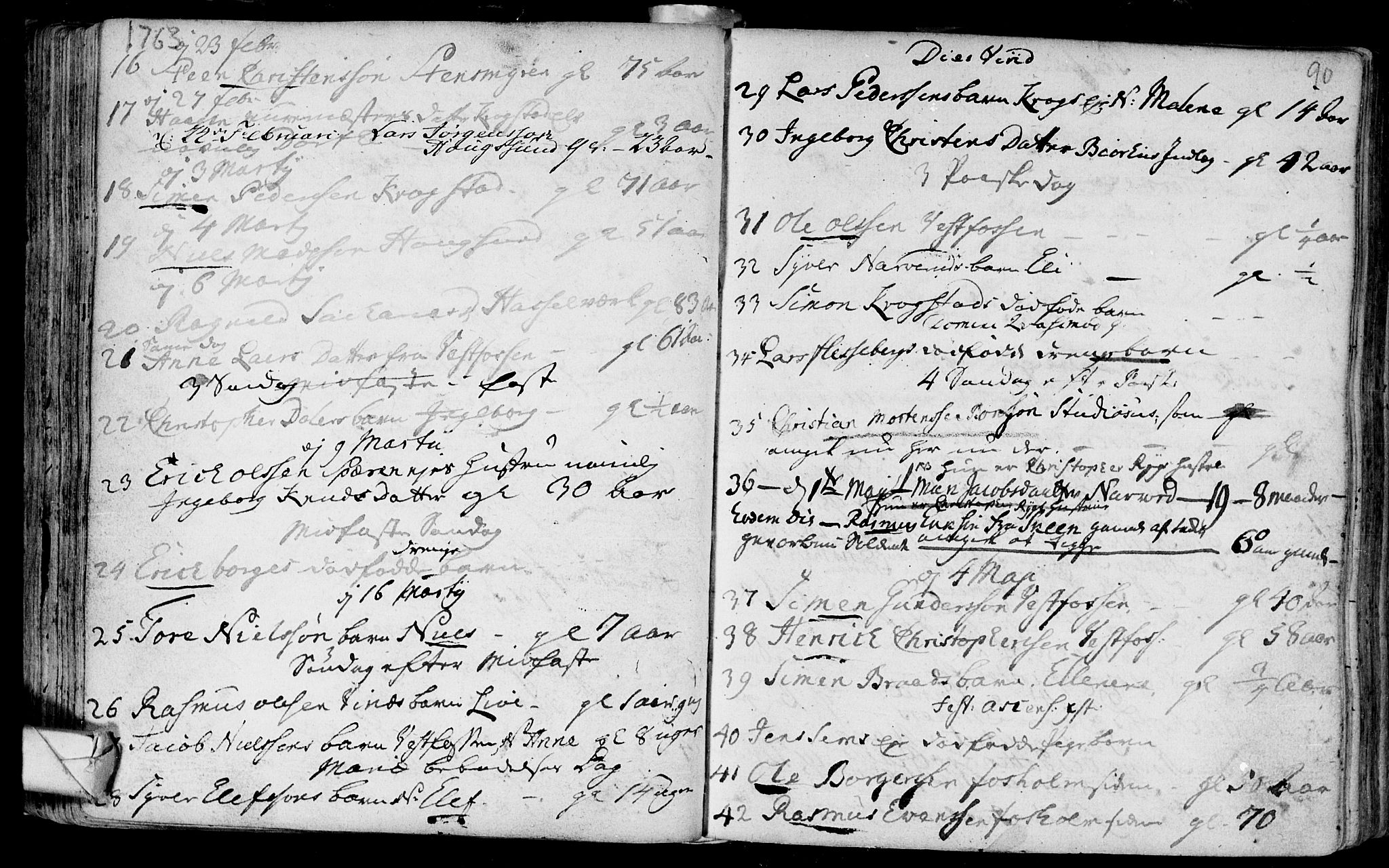 Eiker kirkebøker, AV/SAKO-A-4/F/Fa/L0007: Parish register (official) no. I 7 /1, 1733-1808, p. 90