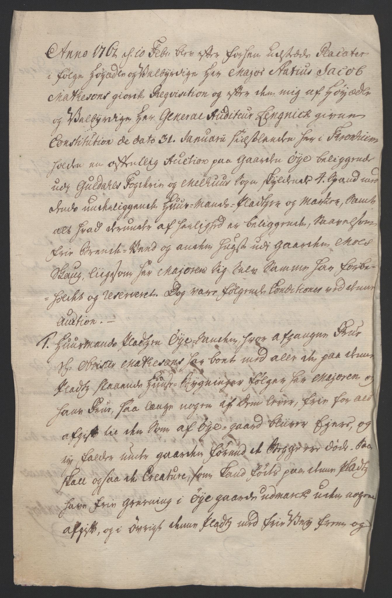 Forsvaret, Generalauditøren, RA/RAFA-1772/F/Fj/Fja/L0022: --, 1733-1821, p. 310