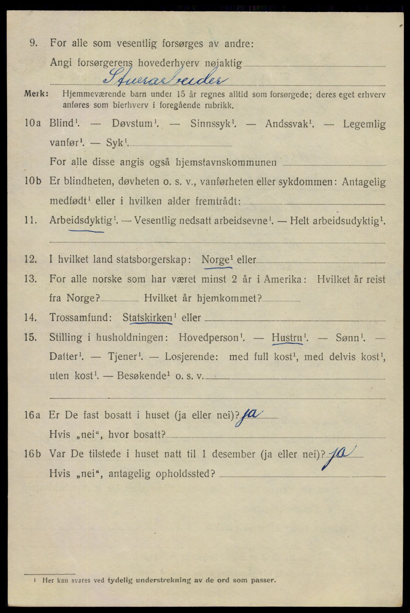 SAO, 1920 census for Fredrikstad, 1920, p. 19640