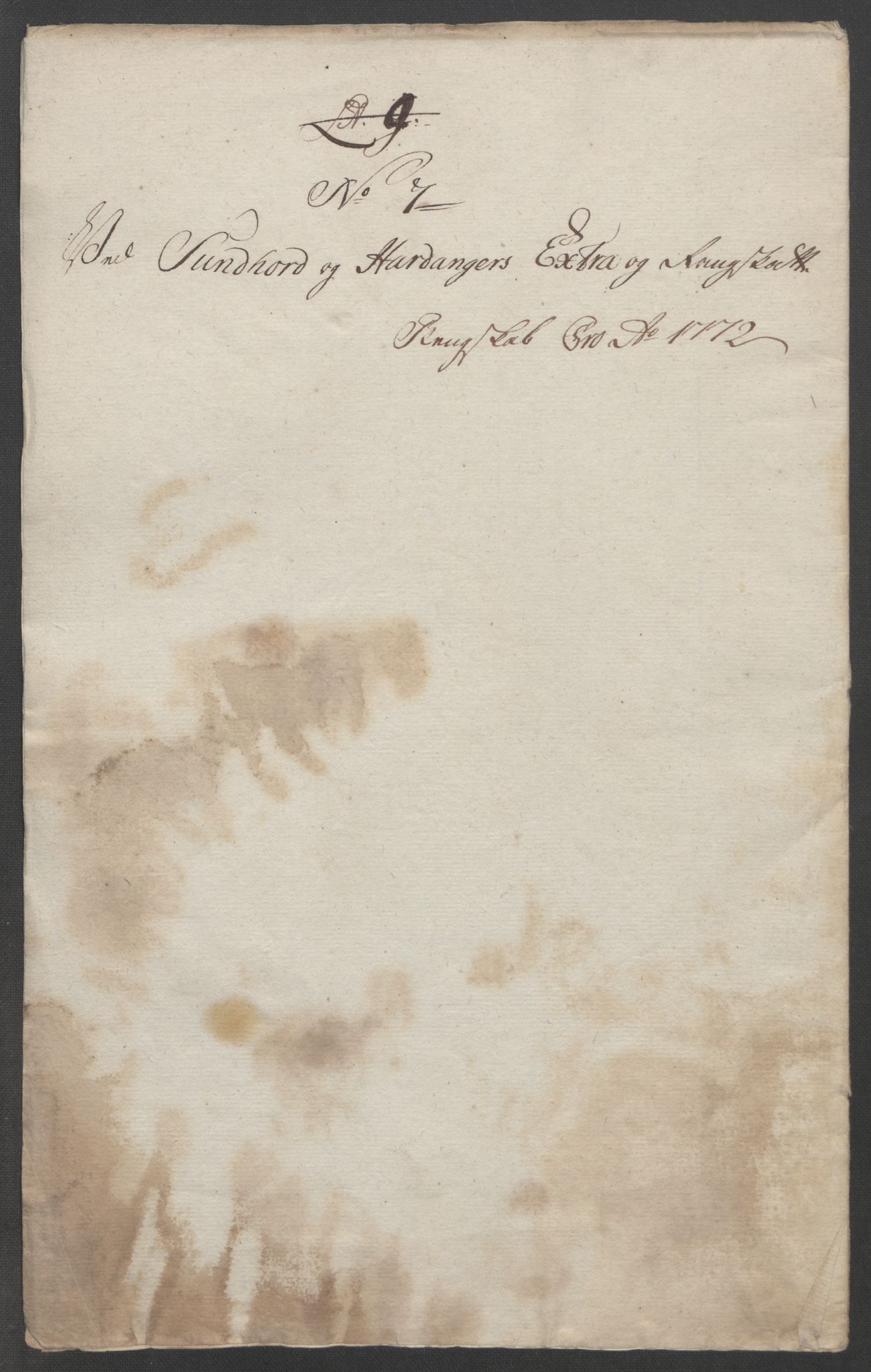 Rentekammeret inntil 1814, Reviderte regnskaper, Fogderegnskap, RA/EA-4092/R48/L3136: Ekstraskatten Sunnhordland og Hardanger, 1762-1772, p. 350