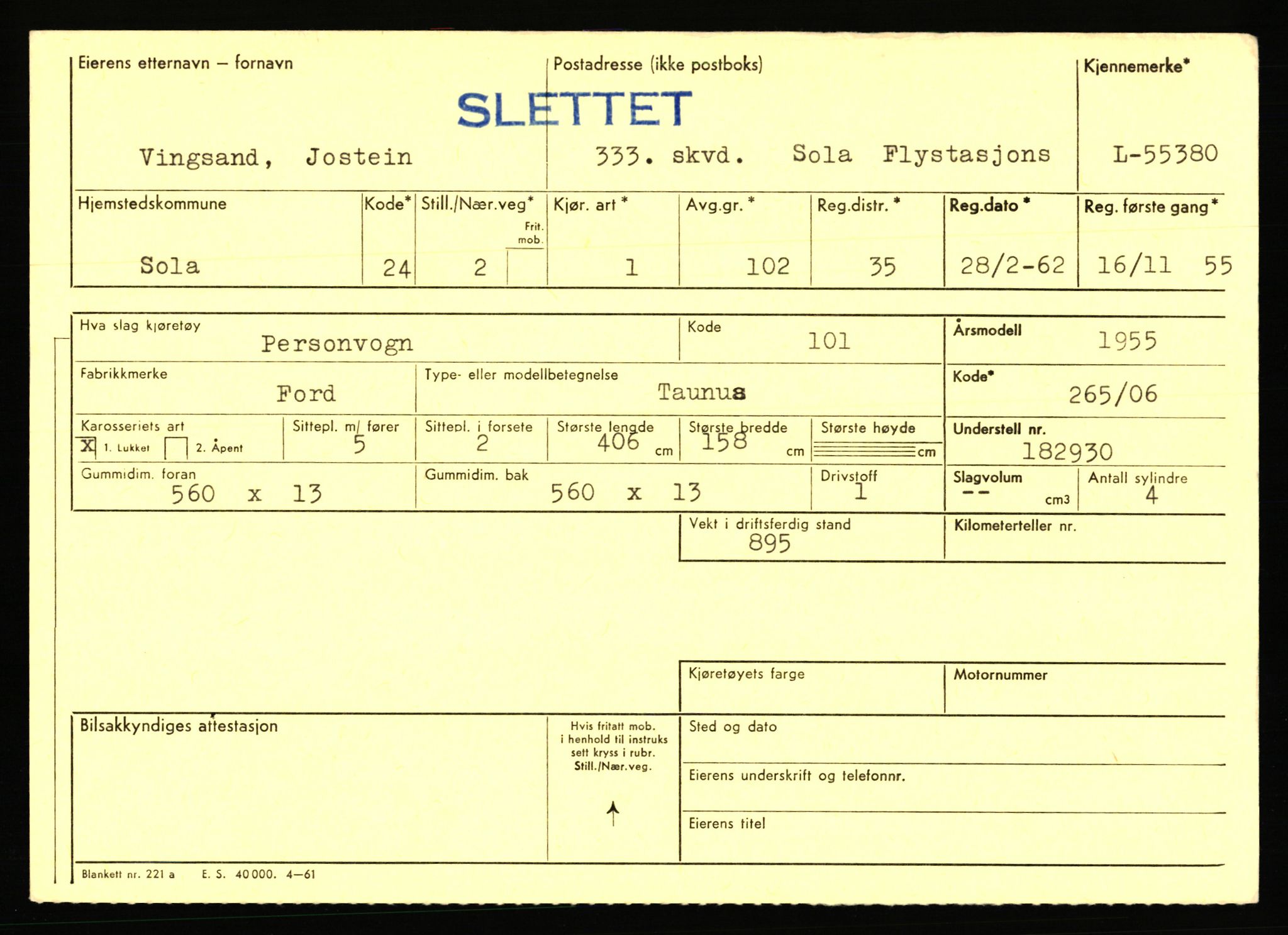 Stavanger trafikkstasjon, AV/SAST-A-101942/0/F/L0054: L-54200 - L-55699, 1930-1971, p. 2339