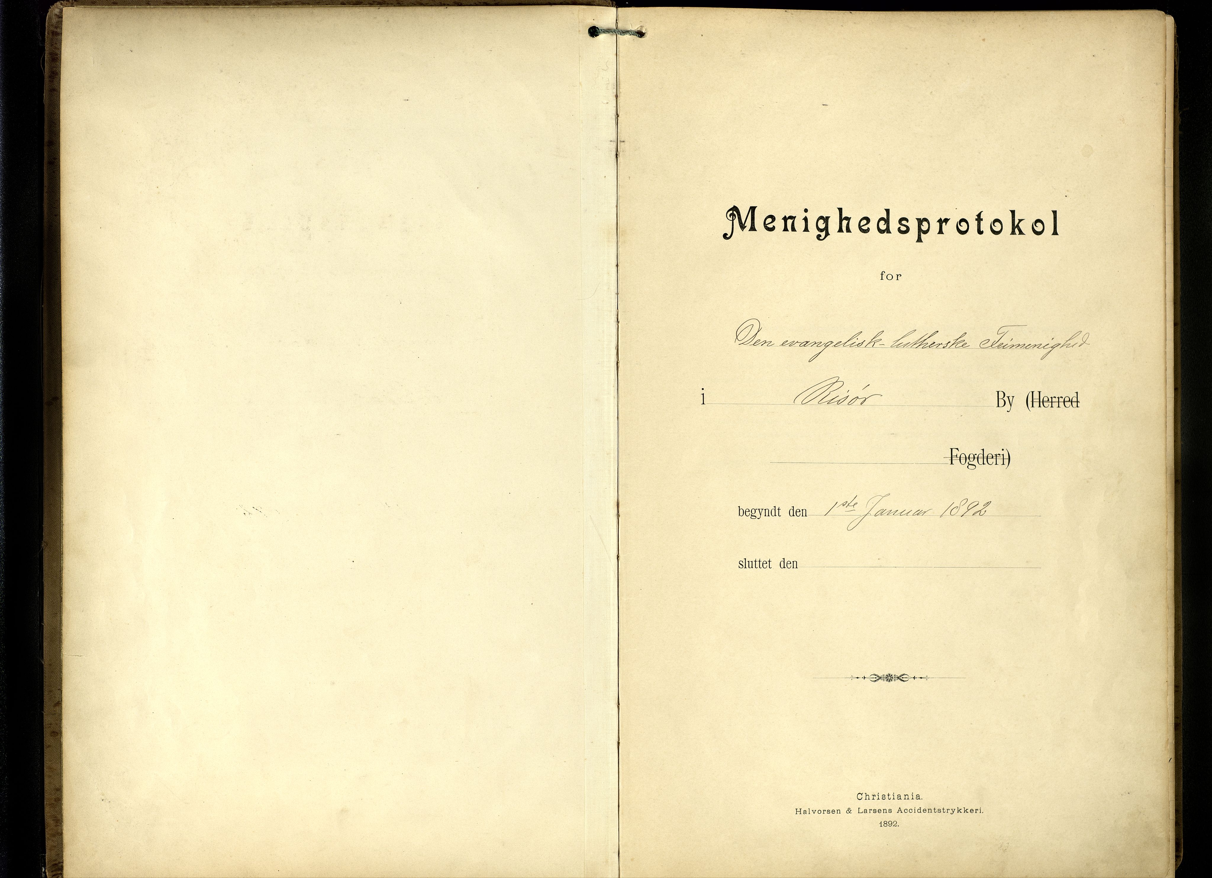 Den evangelisk-lutherske frimenighet, Risør, SAK/1292-0007/F/Fa/L0002: Dissenter register no. F 18, 1892-1954