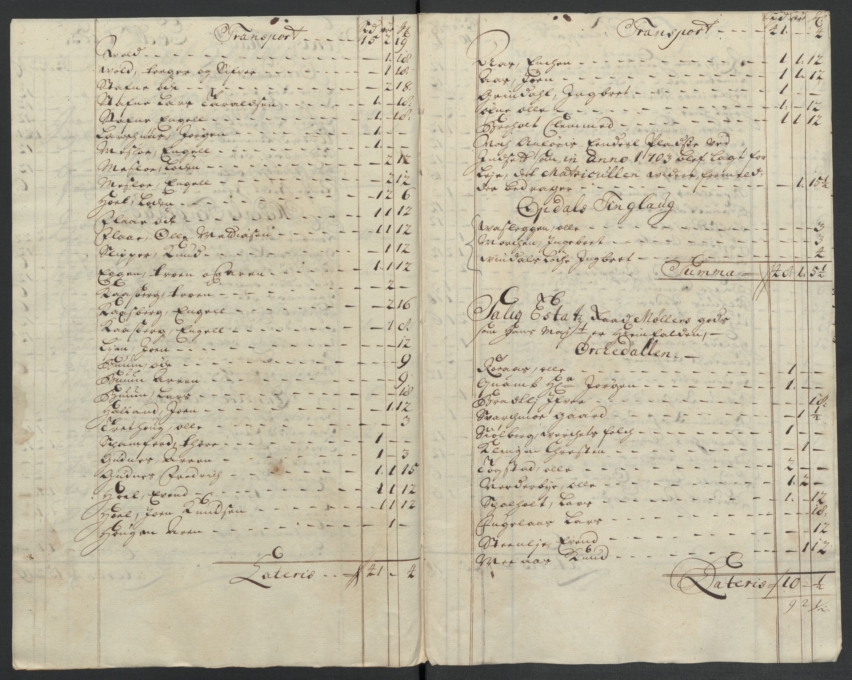 Rentekammeret inntil 1814, Reviderte regnskaper, Fogderegnskap, RA/EA-4092/R60/L3960: Fogderegnskap Orkdal og Gauldal, 1710, p. 165