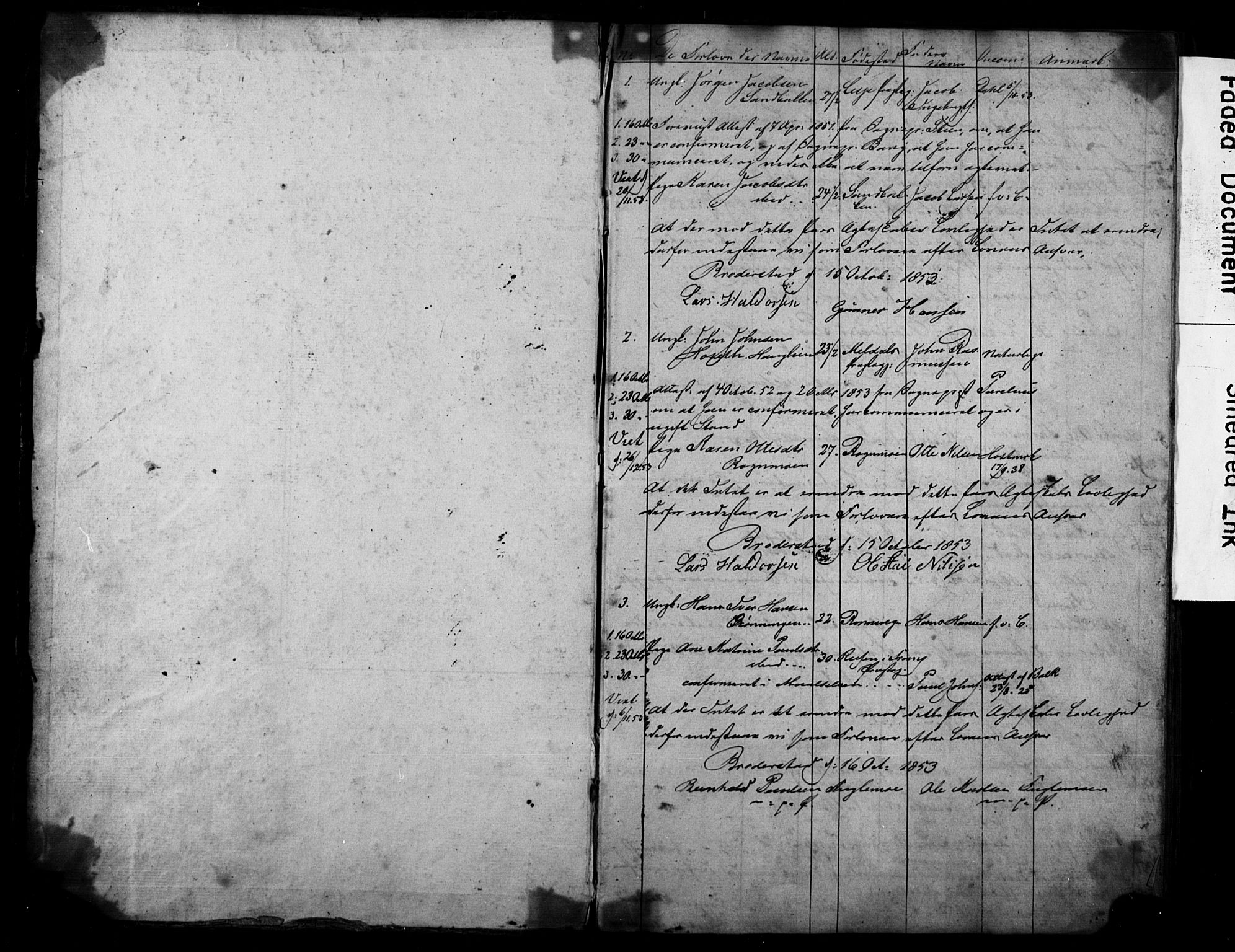 Målselv sokneprestembete, AV/SATØ-S-1311/I/Id/L0037: Banns register no. 37, 1853-1870