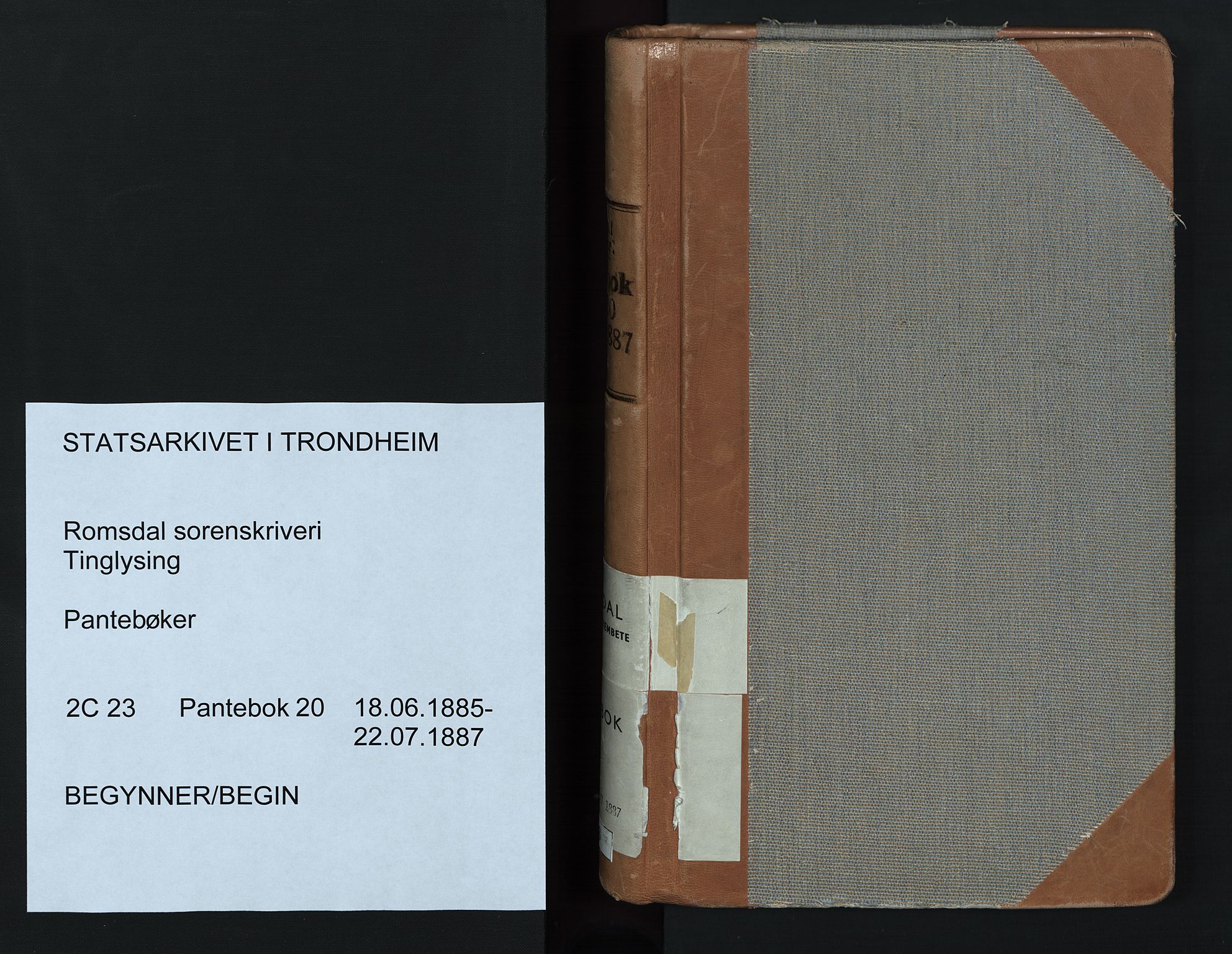 Romsdal sorenskriveri, AV/SAT-A-4149/1/2/2C/L0023: Mortgage book no. 20, 1885-1887