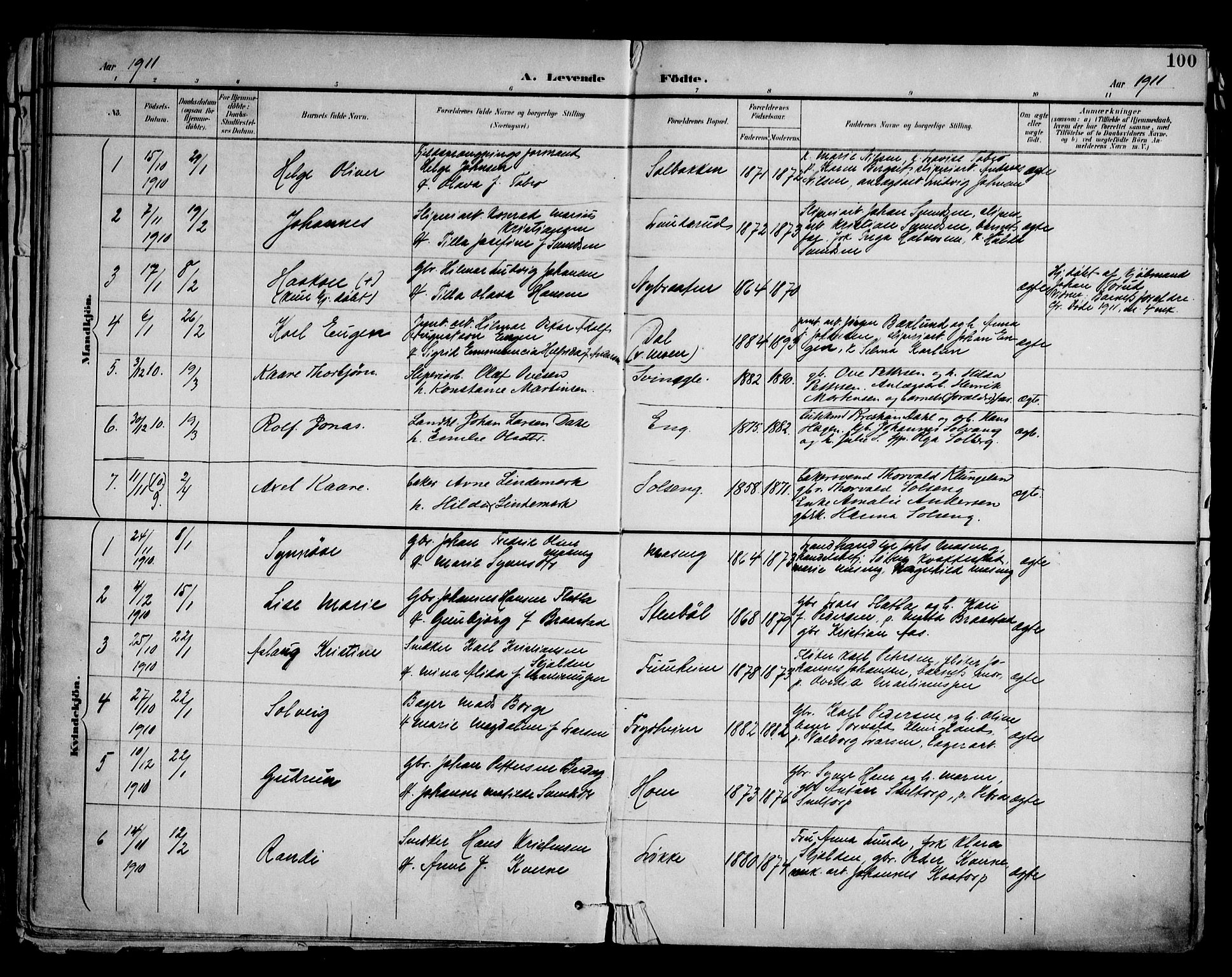 Askim prestekontor Kirkebøker, AV/SAO-A-10900/F/Fa/L0008: Parish register (official) no. 8, 1898-1912, p. 100