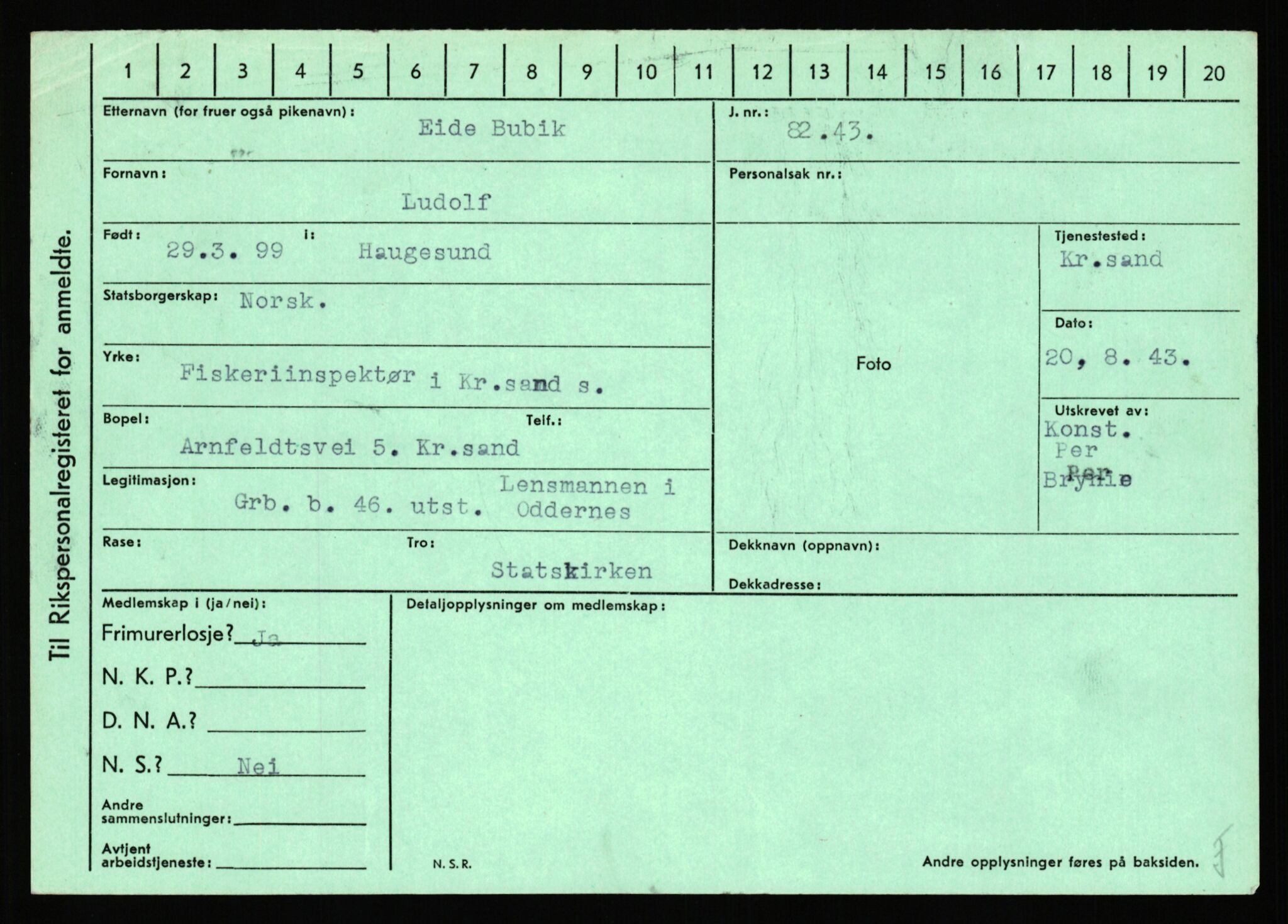 Statspolitiet - Hovedkontoret / Osloavdelingen, AV/RA-S-1329/C/Ca/L0003: Brechan - Eichinger	, 1943-1945, p. 981
