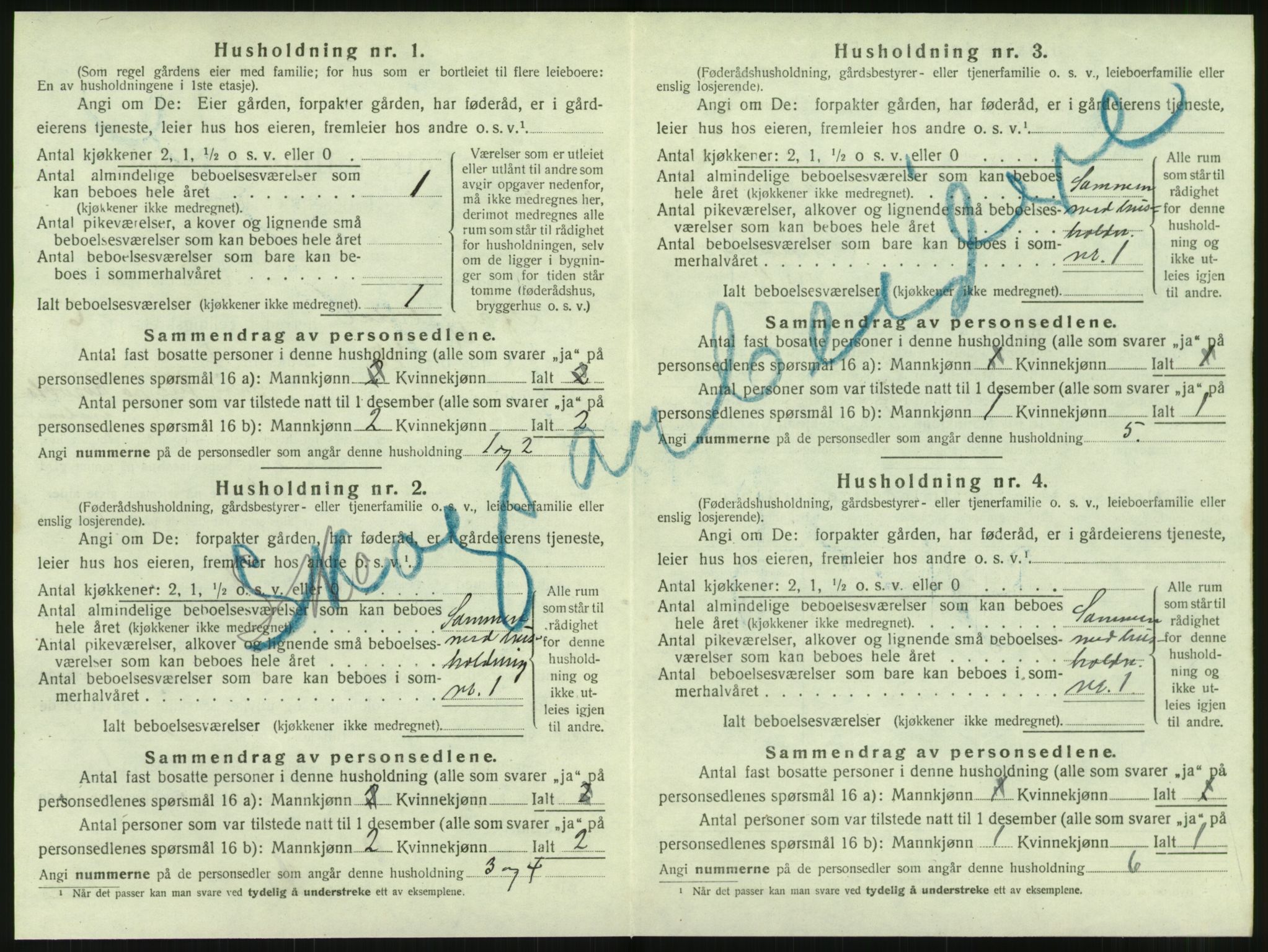 SAT, 1920 census for Hattfjelldal, 1920, p. 203