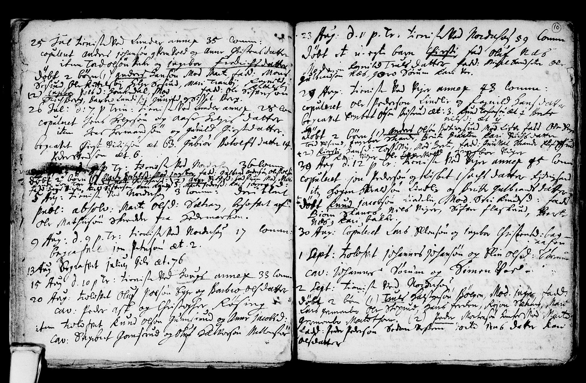 Norderhov kirkebøker, AV/SAKO-A-237/F/Fa/L0001: Parish register (official) no. 1, 1704-1716, p. 10