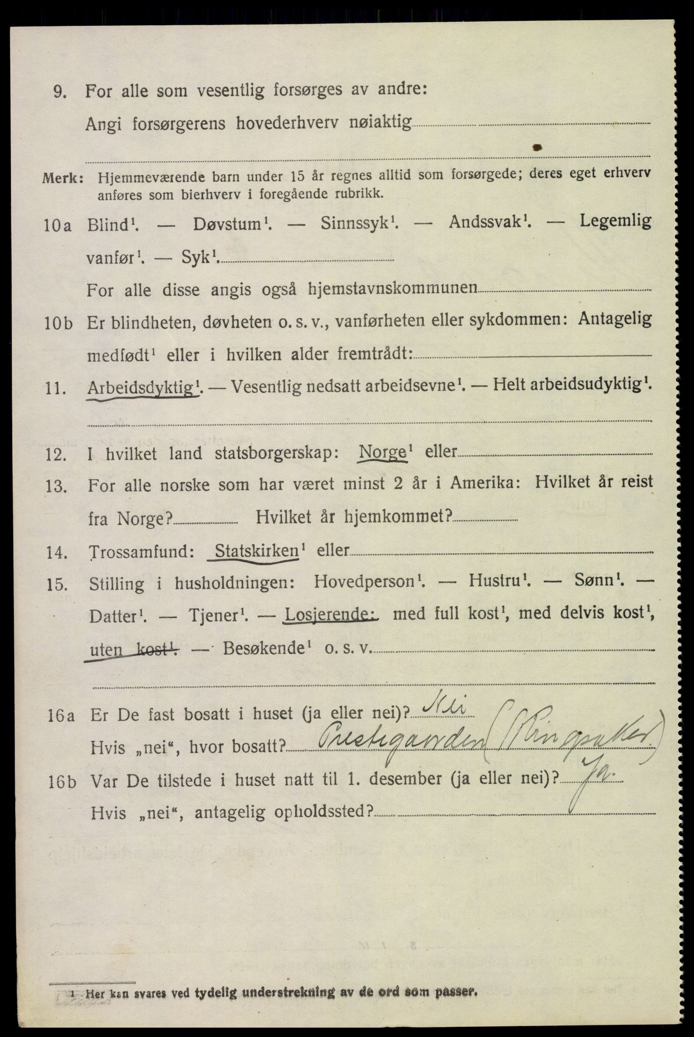 SAH, 1920 census for Ringsaker, 1920, p. 18189