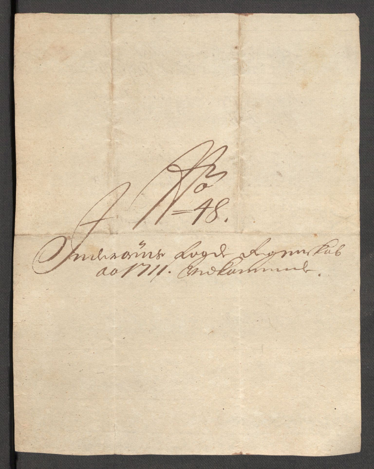 Rentekammeret inntil 1814, Reviderte regnskaper, Fogderegnskap, AV/RA-EA-4092/R63/L4319: Fogderegnskap Inderøy, 1711, p. 181