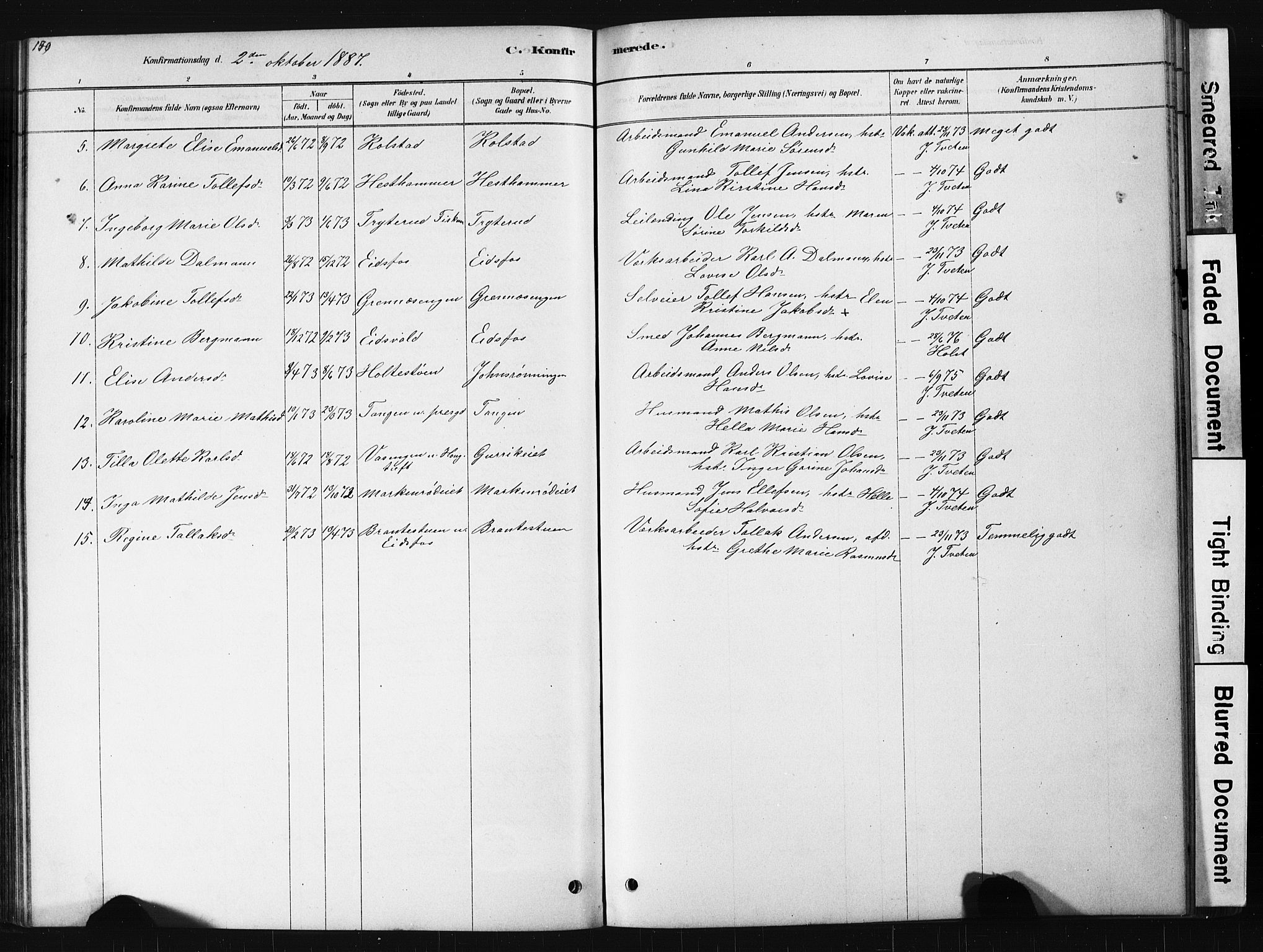 Hof kirkebøker, SAKO/A-64/G/Ga/L0004: Parish register (copy) no. I 4, 1878-1930, p. 150