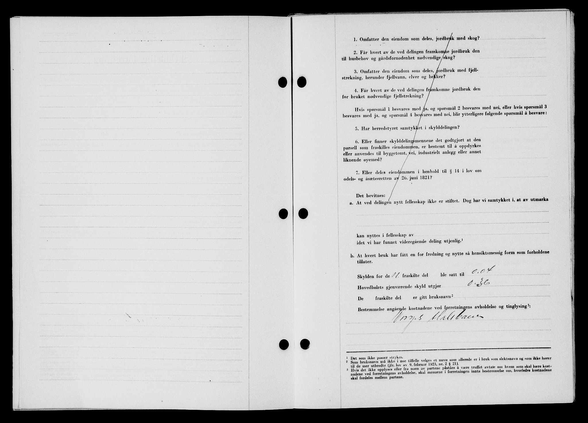 Flekkefjord sorenskriveri, SAK/1221-0001/G/Gb/Gba/L0062: Mortgage book no. A-10, 1947-1947, Diary no: : 649/1947