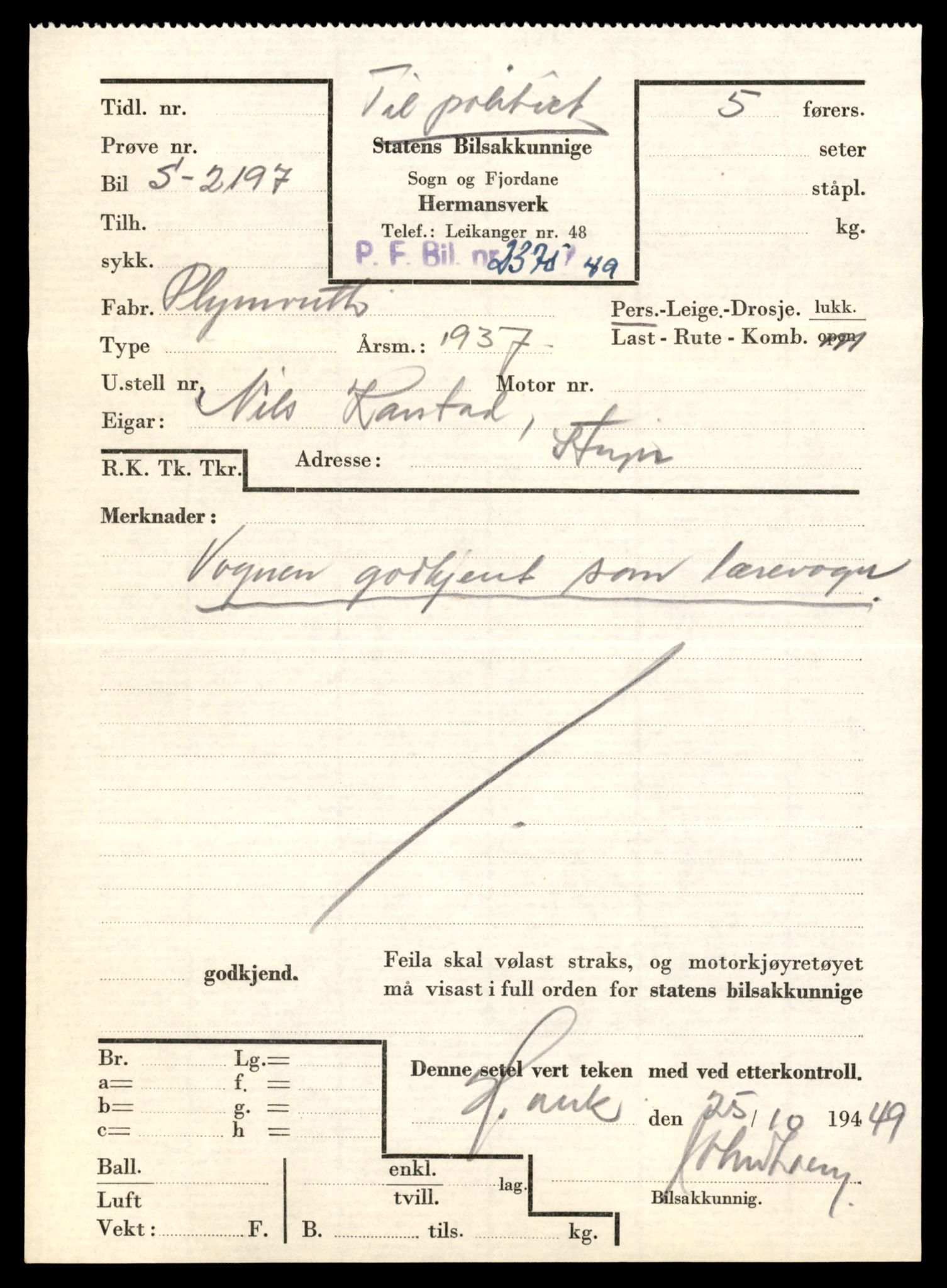 Møre og Romsdal vegkontor - Ålesund trafikkstasjon, AV/SAT-A-4099/F/Fe/L0019: Registreringskort for kjøretøy T 10228 - T 10350, 1927-1998, p. 245