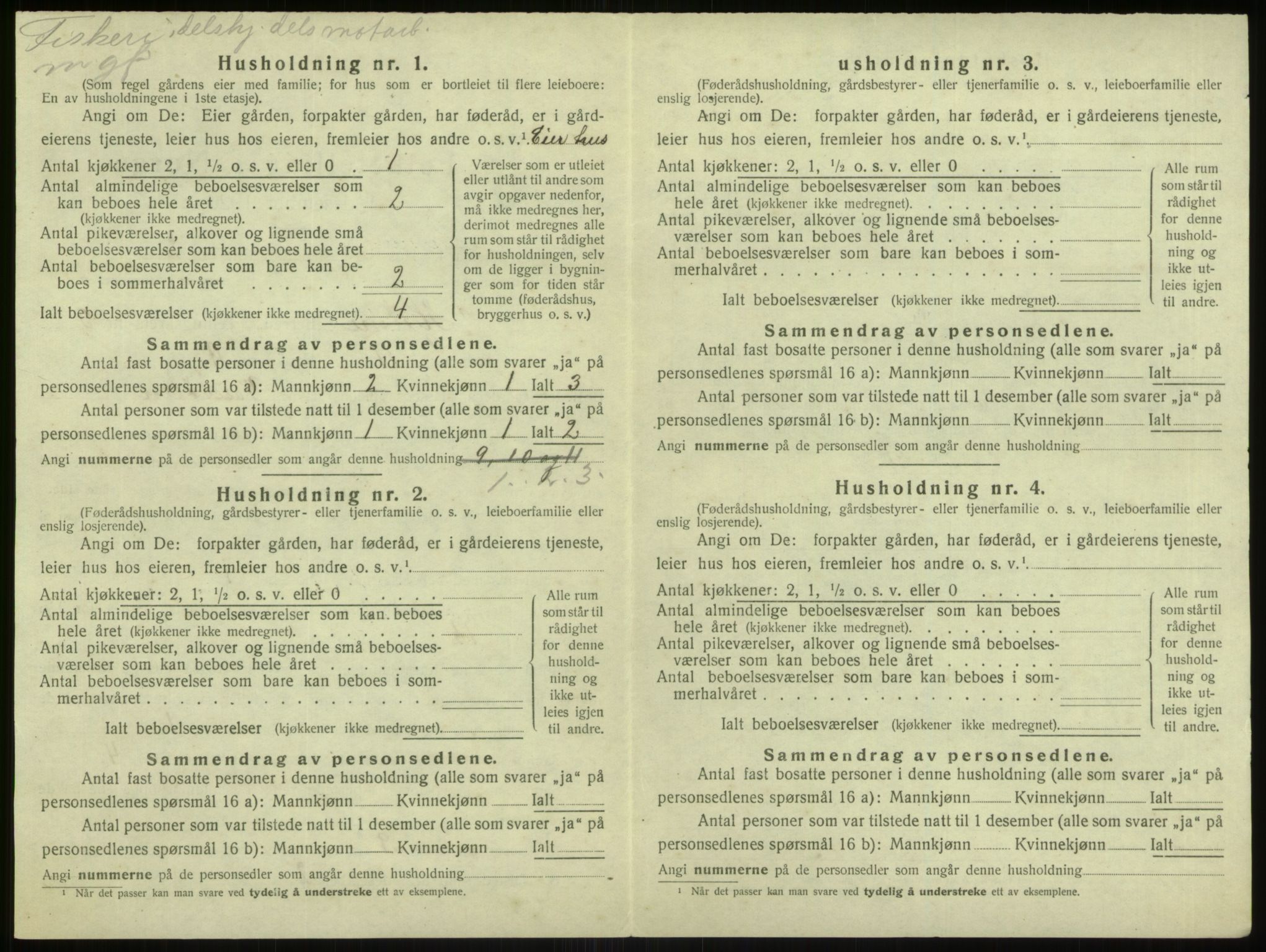 SAB, 1920 census for Hjelme, 1920, p. 268