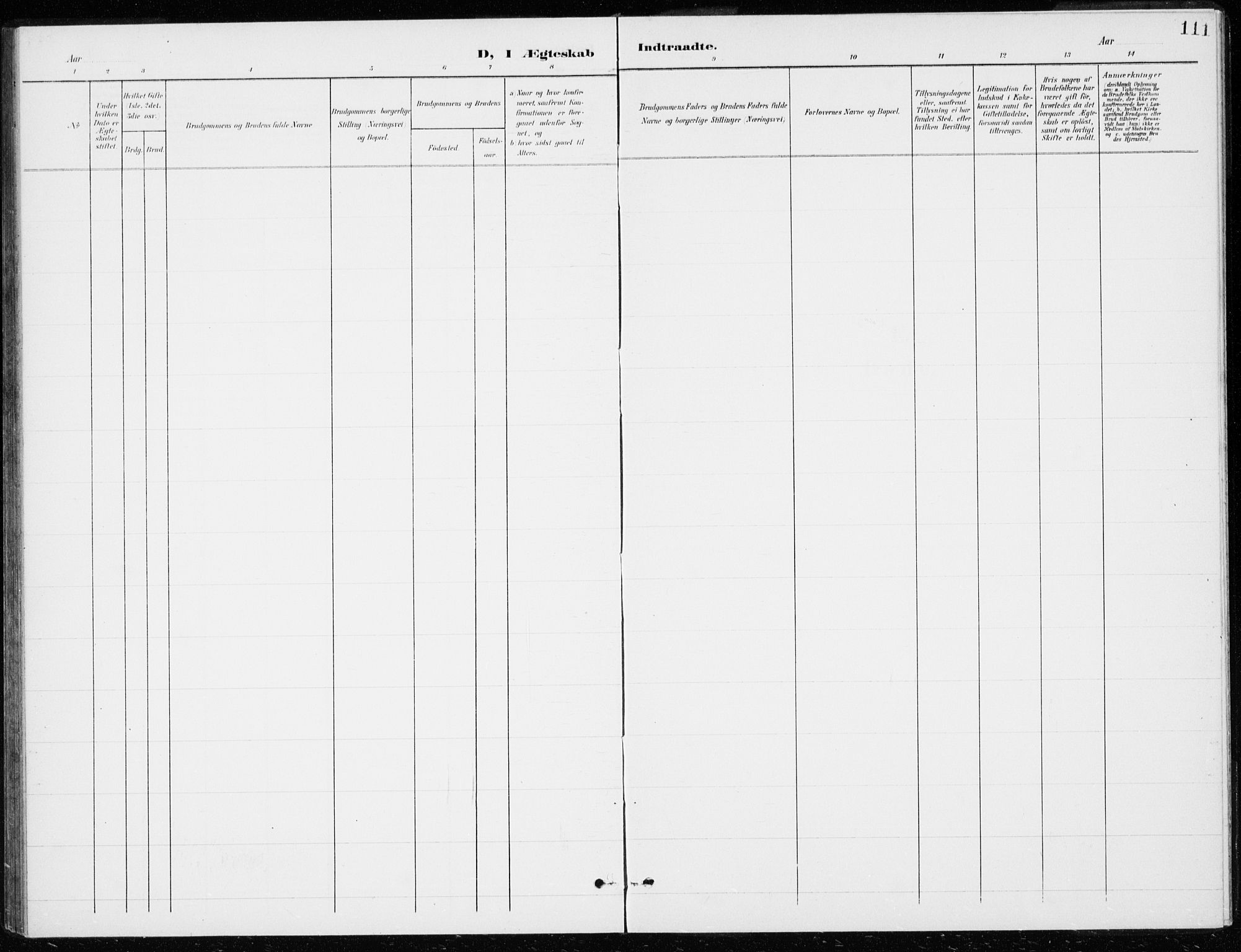 Modum kirkebøker, AV/SAKO-A-234/G/Gd/L0001: Parish register (copy) no. IV 1, 1901-1921, p. 111