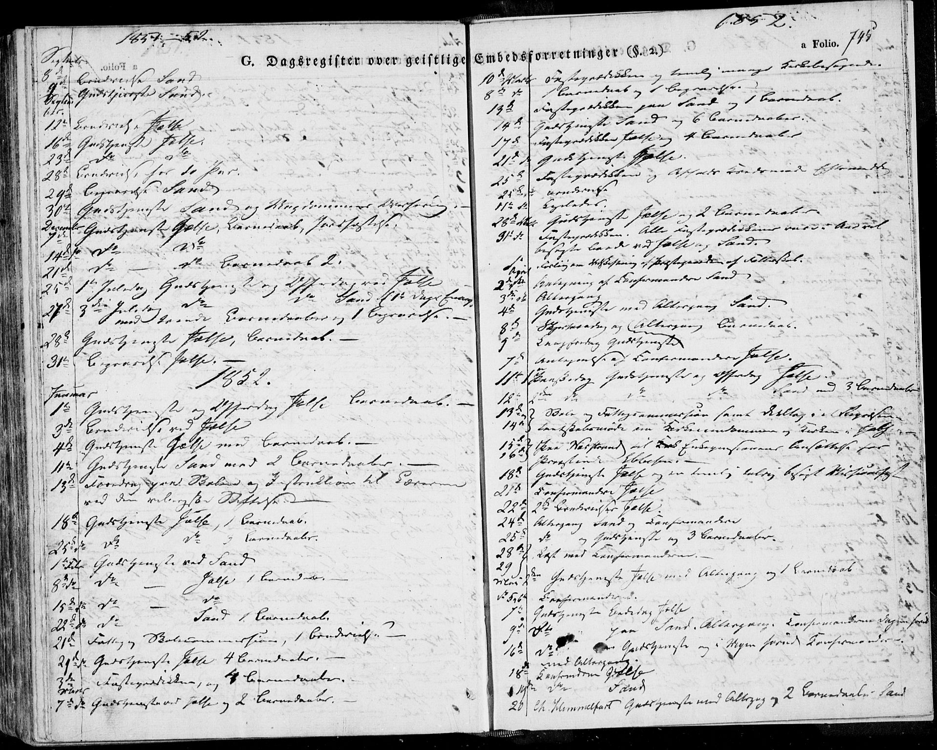 Jelsa sokneprestkontor, SAST/A-101842/01/IV: Parish register (official) no. A 6.2, 1828-1853, p. 745