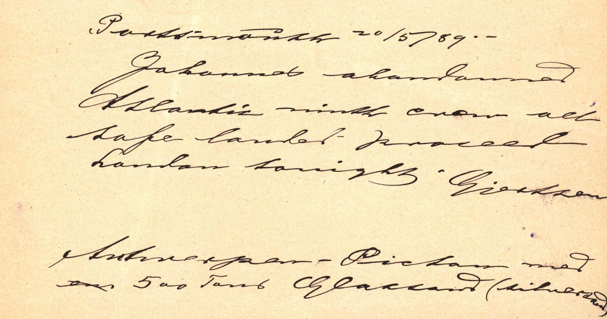 Pa 63 - Østlandske skibsassuranceforening, VEMU/A-1079/G/Ga/L0023/0010: Havaridokumenter / Johannes Rød, Deodata, Eidsvold, Bothnia, Brillant, 1889, p. 8