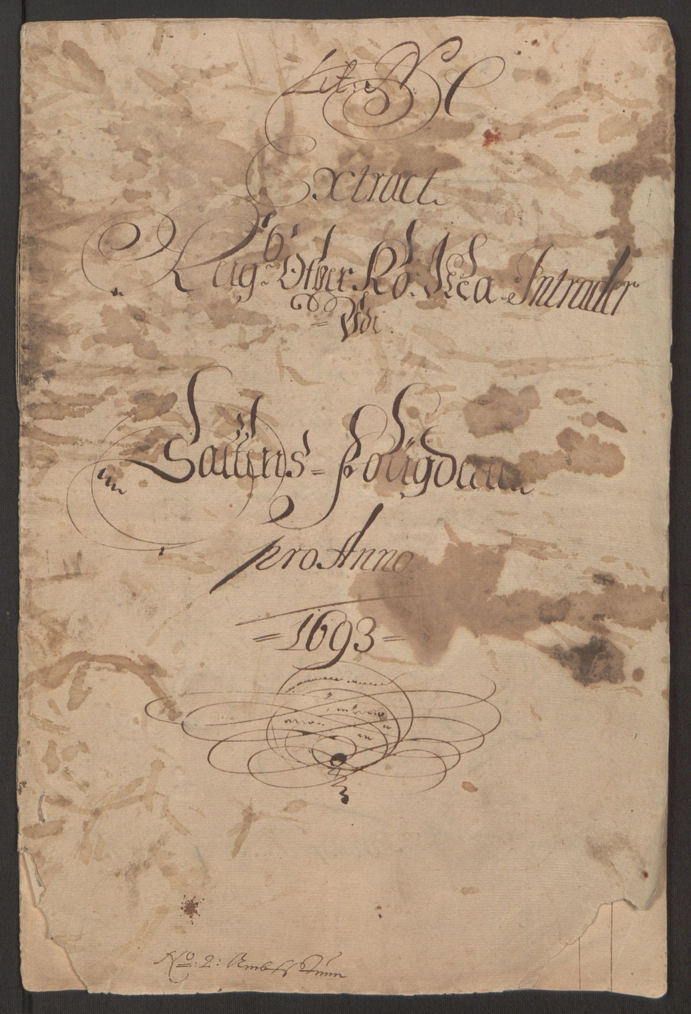 Rentekammeret inntil 1814, Reviderte regnskaper, Fogderegnskap, AV/RA-EA-4092/R66/L4577: Fogderegnskap Salten, 1691-1693, p. 255