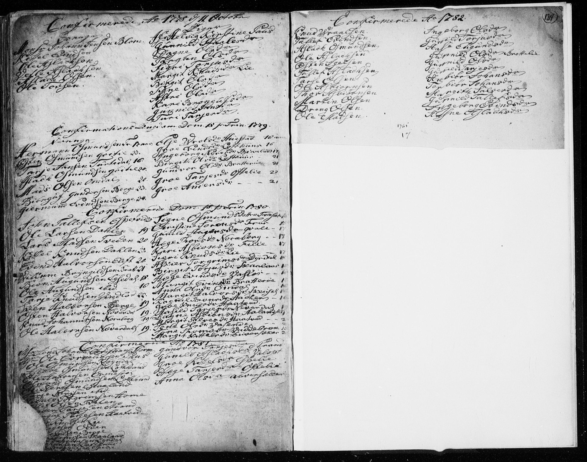 Lårdal kirkebøker, AV/SAKO-A-284/F/Fa/L0003: Parish register (official) no. I 3, 1754-1790, p. 134