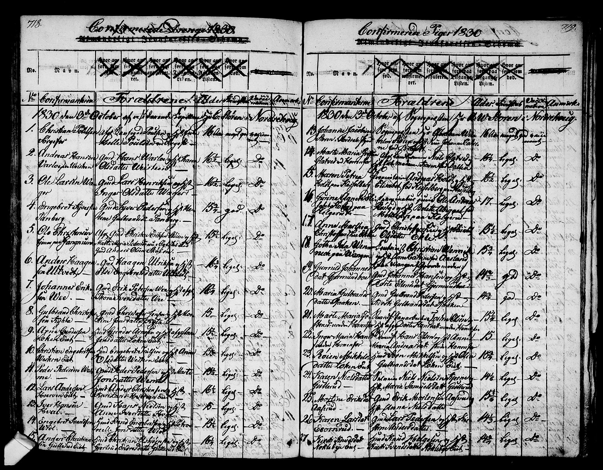 Norderhov kirkebøker, AV/SAKO-A-237/G/Ga/L0002: Parish register (copy) no. I 2, 1814-1867, p. 718-719