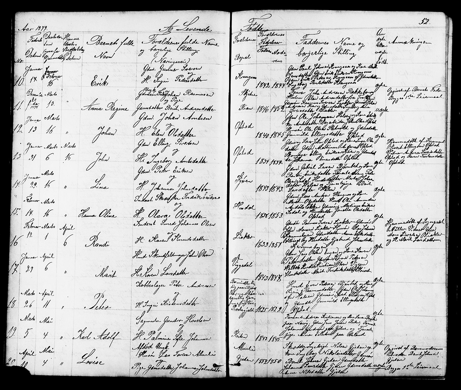 Ministerialprotokoller, klokkerbøker og fødselsregistre - Sør-Trøndelag, SAT/A-1456/665/L0777: Parish register (copy) no. 665C02, 1867-1915, p. 52