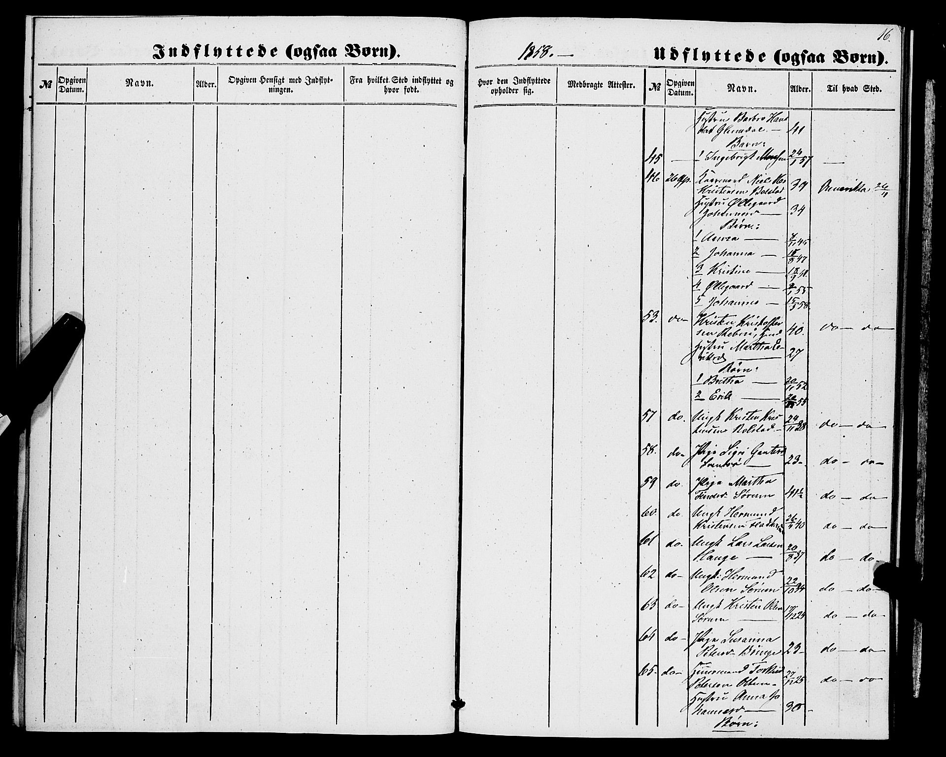 Luster sokneprestembete, AV/SAB-A-81101/H/Haa/Haaa/L0009: Parish register (official) no. A 9, 1856-1871, p. 16