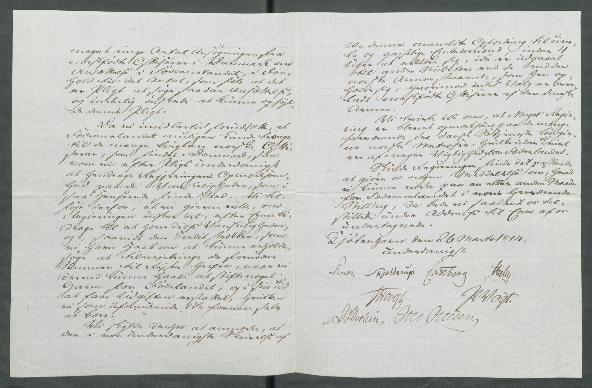 Forskjellige samlinger, Historisk-kronologisk samling, AV/RA-EA-4029/G/Ga/L0009A: Historisk-kronologisk samling. Dokumenter fra januar og ut september 1814. , 1814, p. 77