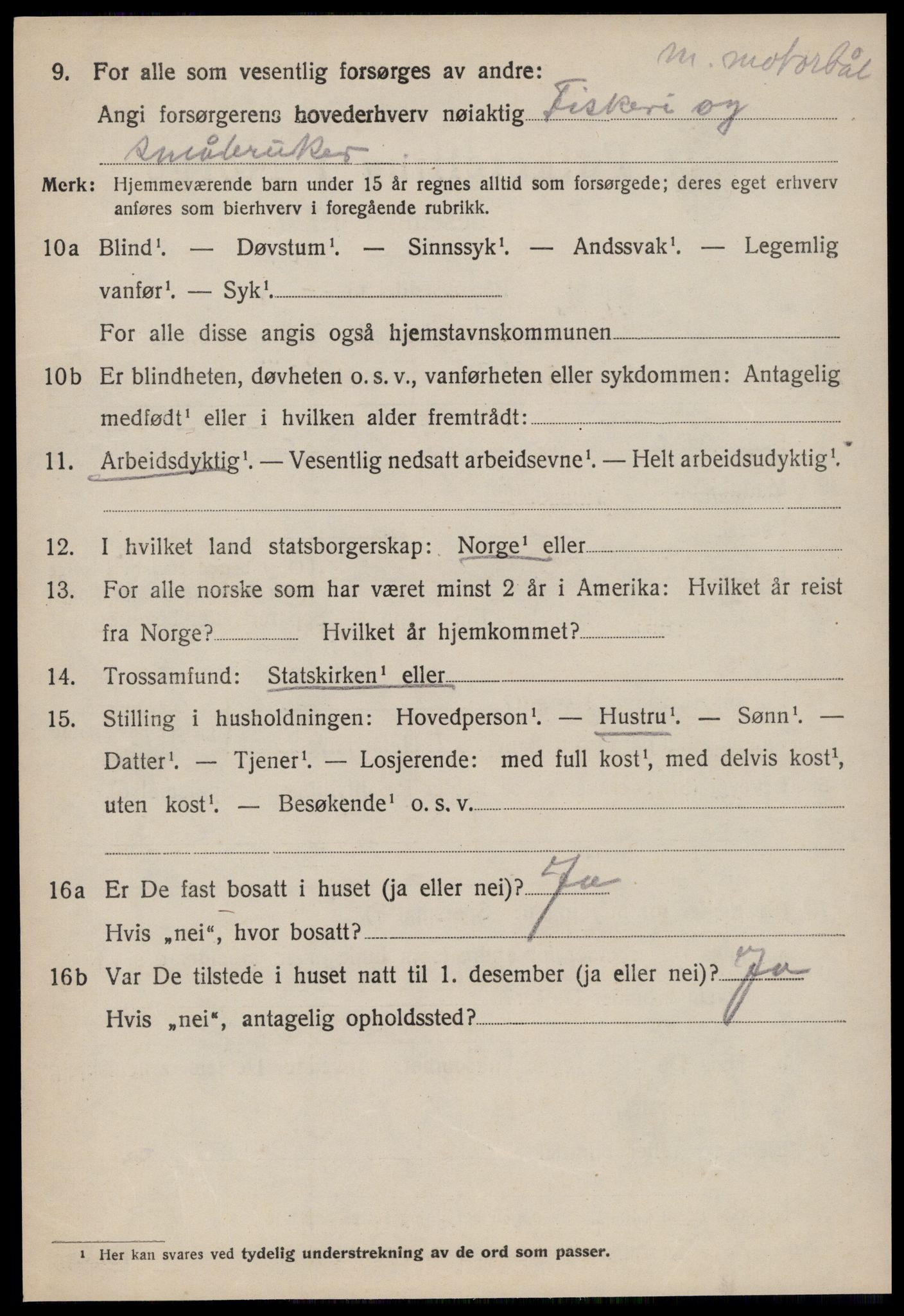 SAT, 1920 census for Vatne, 1920, p. 2681