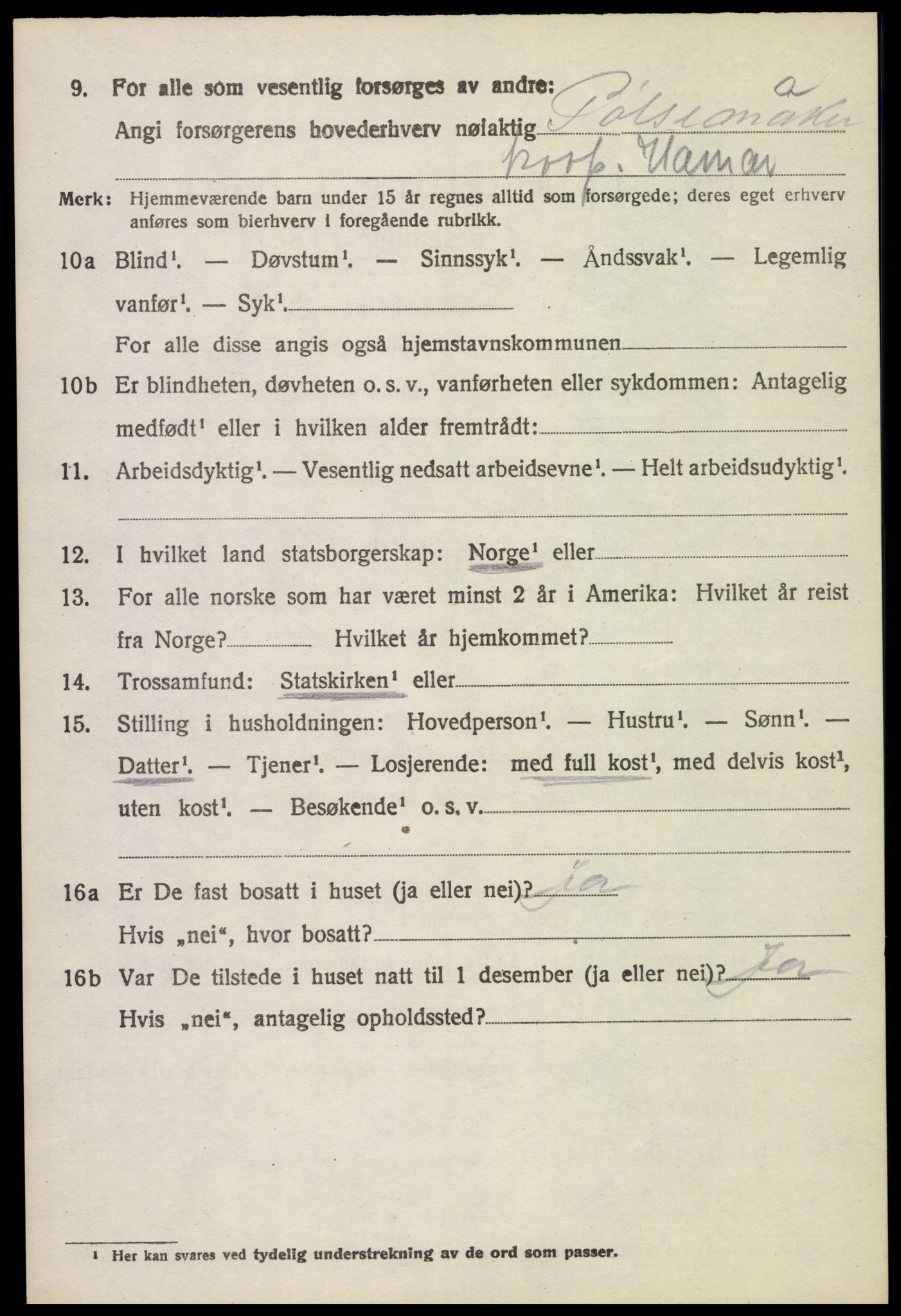 SAH, 1920 census for Stange, 1920, p. 4178