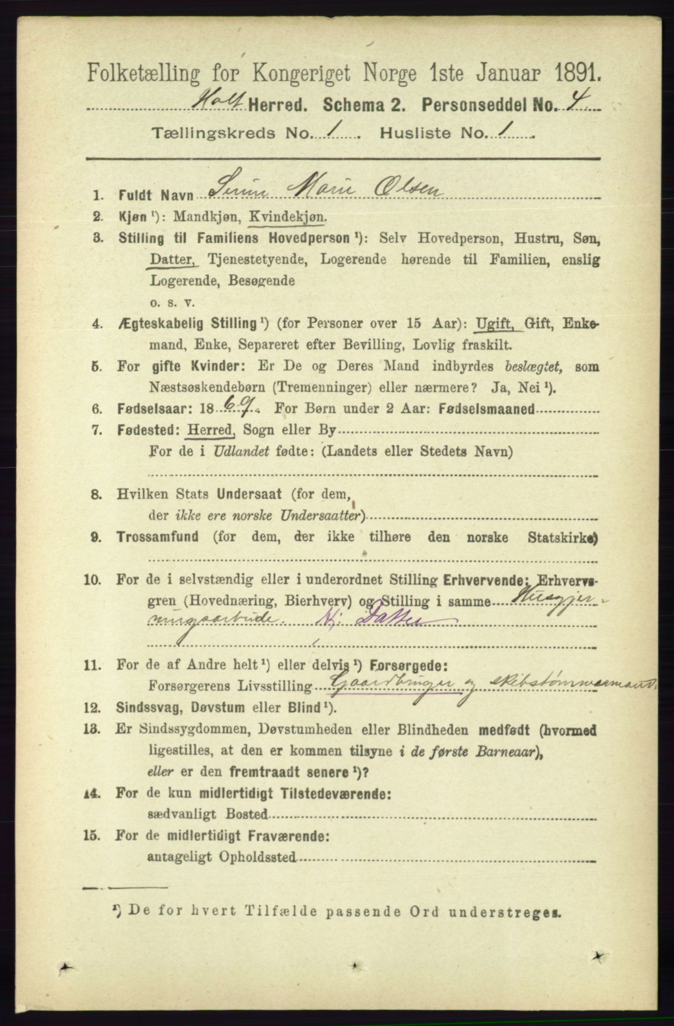 RA, 1891 census for 0914 Holt, 1891, p. 131