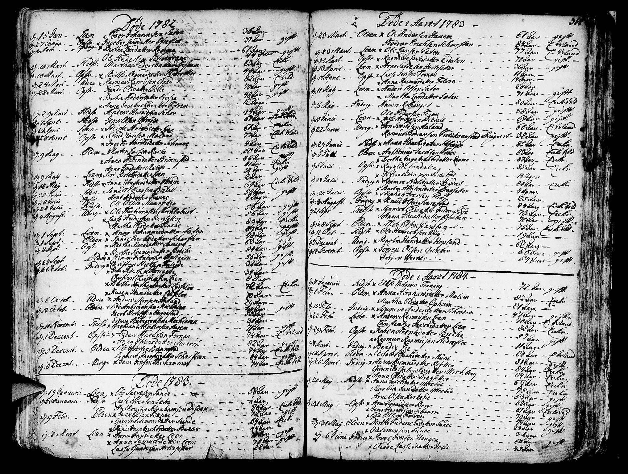 Innvik sokneprestembete, SAB/A-80501: Parish register (official) no. A 1, 1750-1816, p. 315