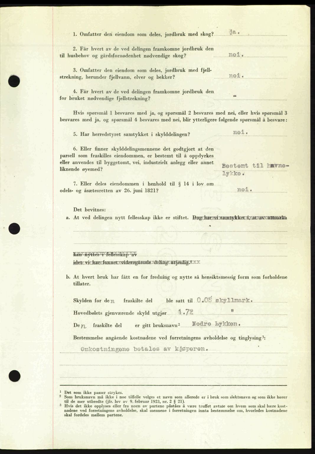 Romsdal sorenskriveri, AV/SAT-A-4149/1/2/2C: Mortgage book no. A23, 1947-1947, Diary no: : 1906/1947