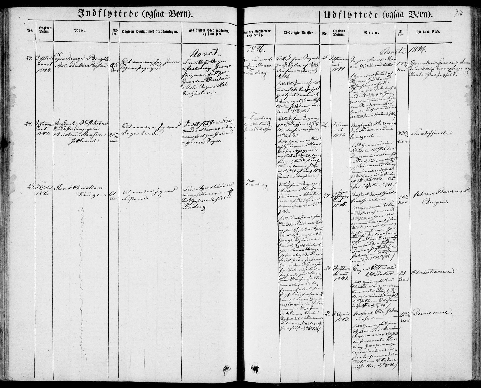 Tønsberg kirkebøker, SAKO/A-330/F/Fa/L0007: Parish register (official) no. I 7, 1845-1854, p. 316