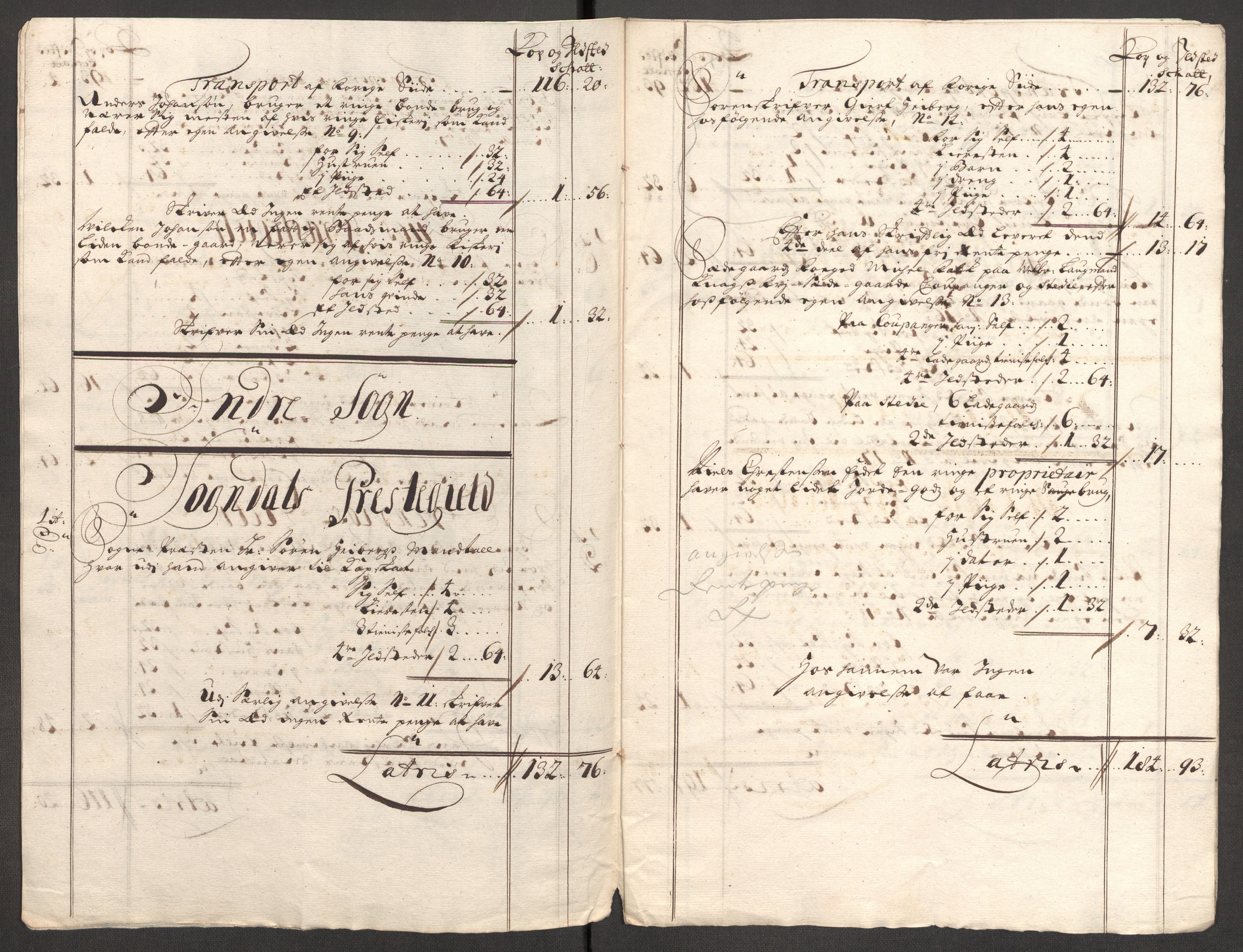 Rentekammeret inntil 1814, Reviderte regnskaper, Fogderegnskap, RA/EA-4092/R52/L3317: Fogderegnskap Sogn, 1711, p. 398