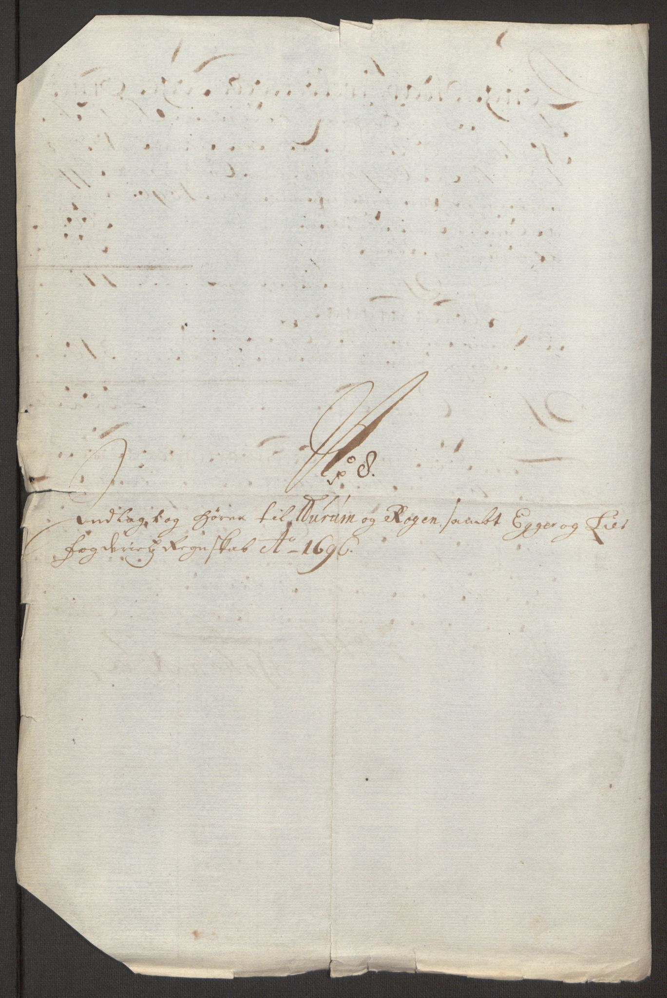 Rentekammeret inntil 1814, Reviderte regnskaper, Fogderegnskap, RA/EA-4092/R30/L1694: Fogderegnskap Hurum, Røyken, Eiker og Lier, 1694-1696, p. 437