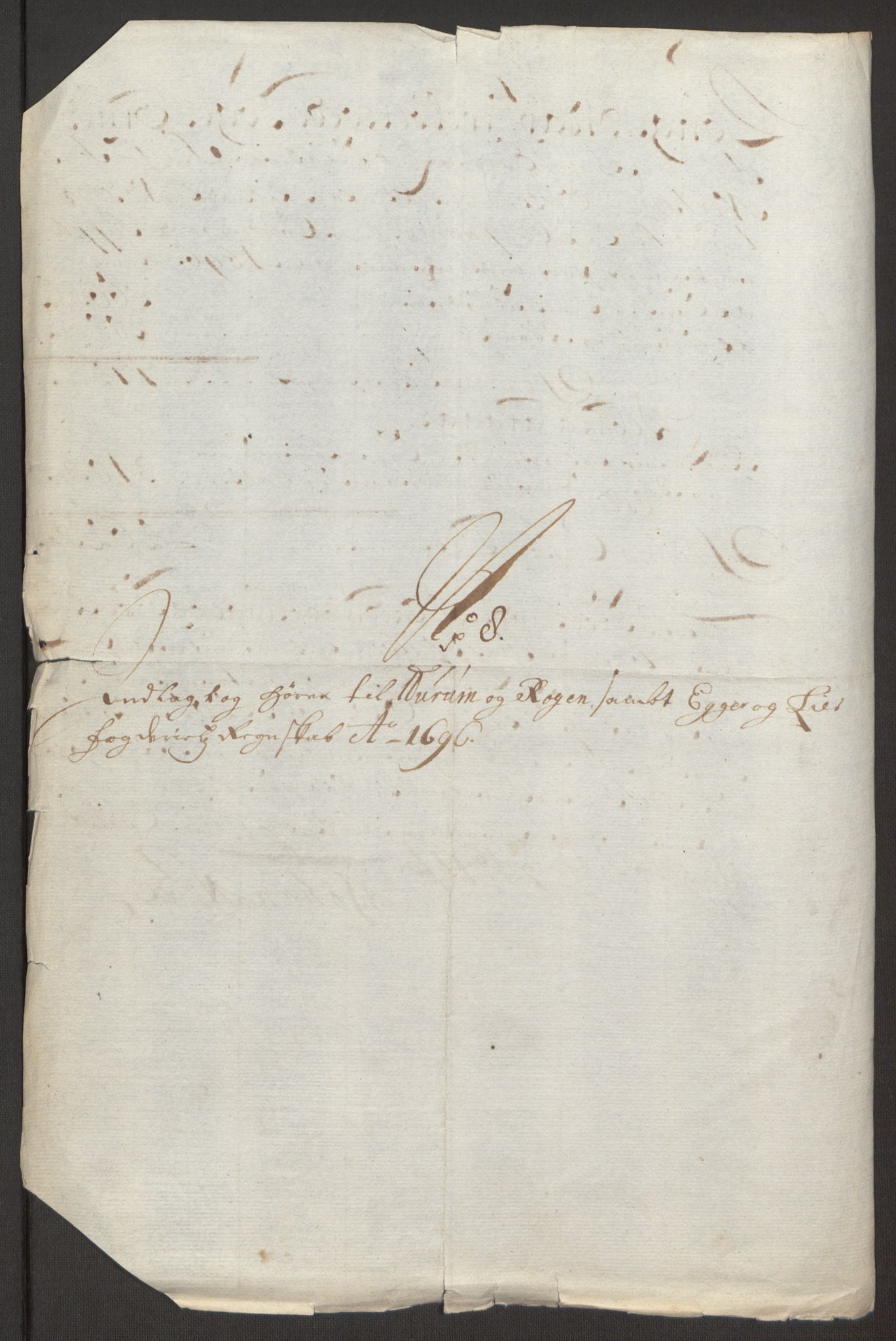 Rentekammeret inntil 1814, Reviderte regnskaper, Fogderegnskap, AV/RA-EA-4092/R30/L1694: Fogderegnskap Hurum, Røyken, Eiker og Lier, 1694-1696, p. 437