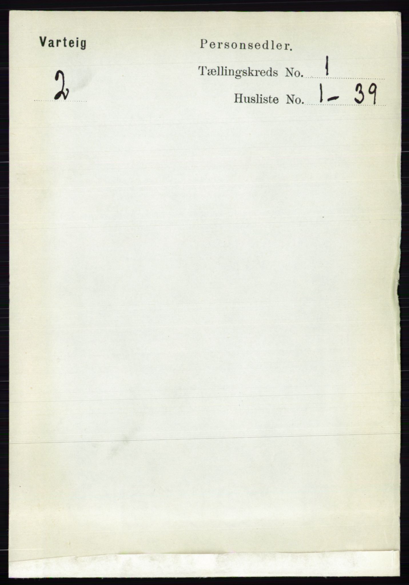 RA, 1891 census for 0114 Varteig, 1891, p. 92