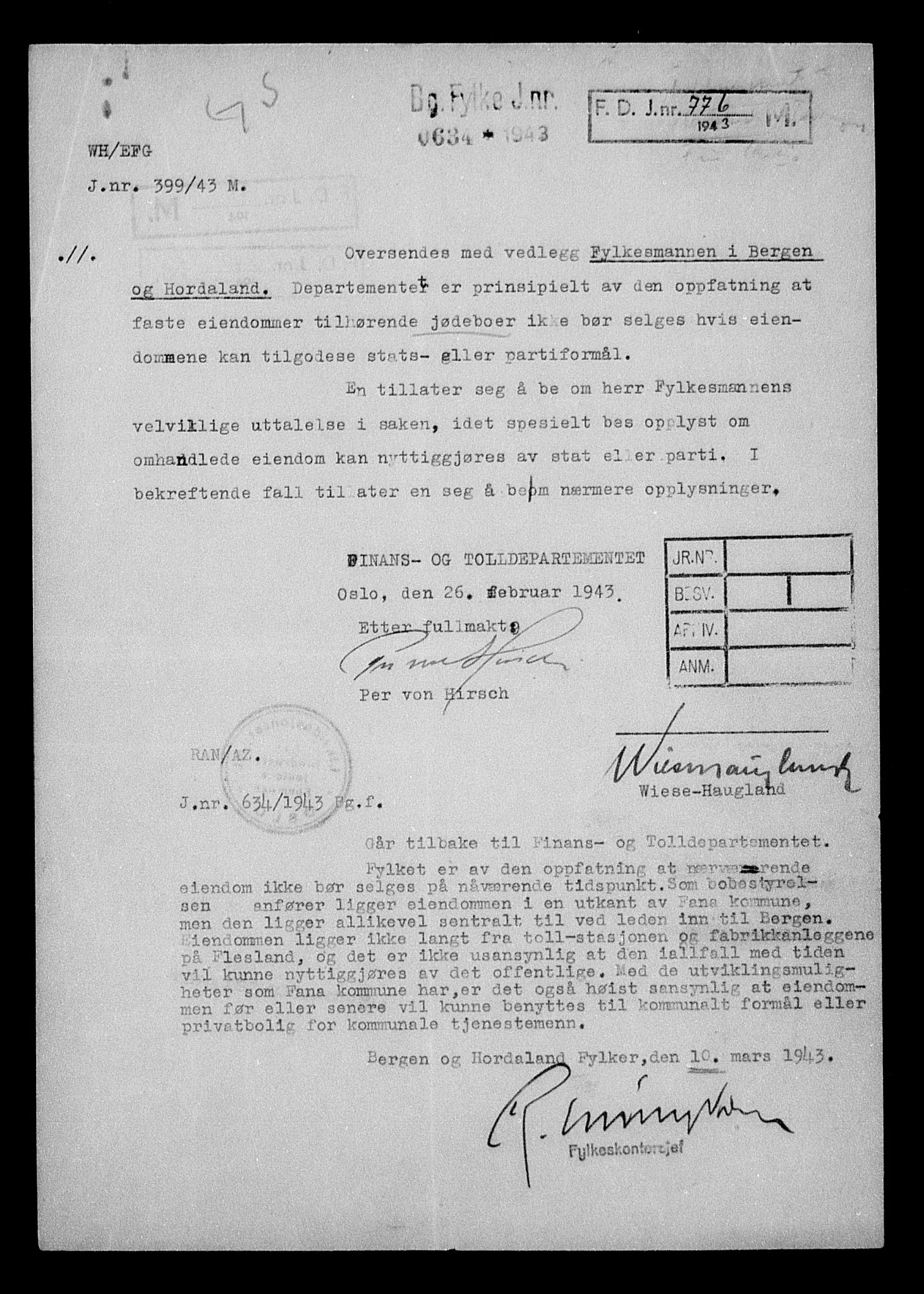 Justisdepartementet, Tilbakeføringskontoret for inndratte formuer, AV/RA-S-1564/H/Hc/Hcd/L0997: --, 1945-1947, p. 29