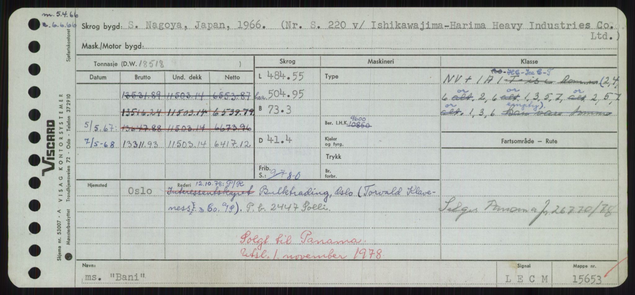 Sjøfartsdirektoratet med forløpere, Skipsmålingen, RA/S-1627/H/Hd/L0003: Fartøy, B-Bev, p. 223