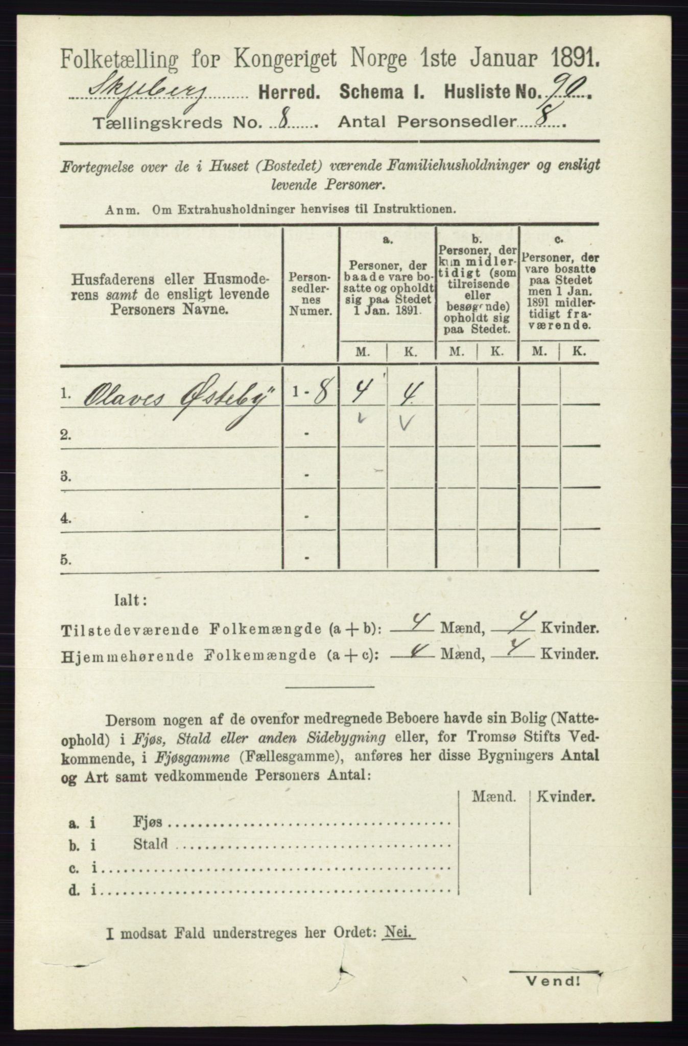 RA, 1891 census for 0115 Skjeberg, 1891, p. 3959