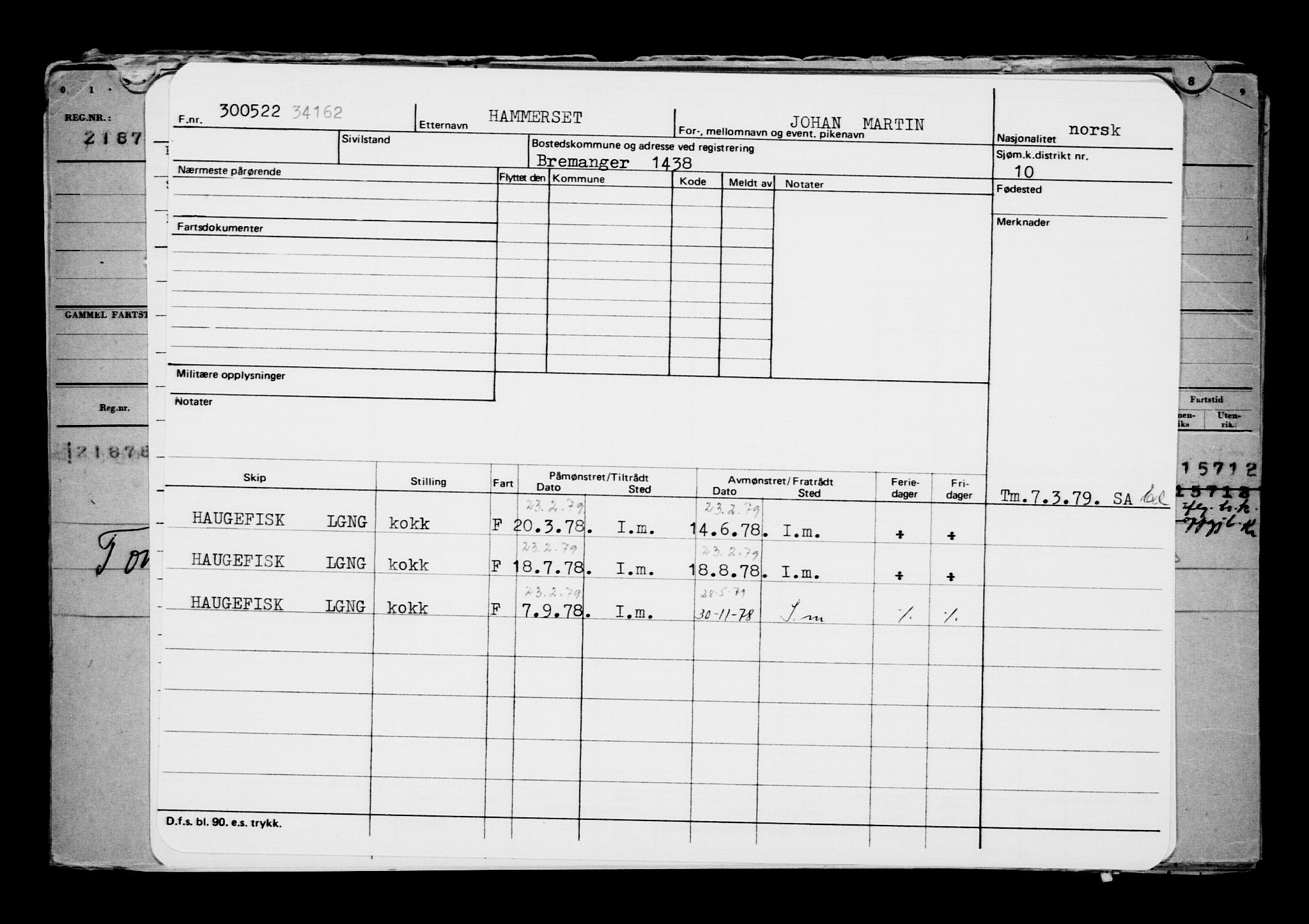 Direktoratet for sjømenn, AV/RA-S-3545/G/Gb/L0207: Hovedkort, 1922, p. 96